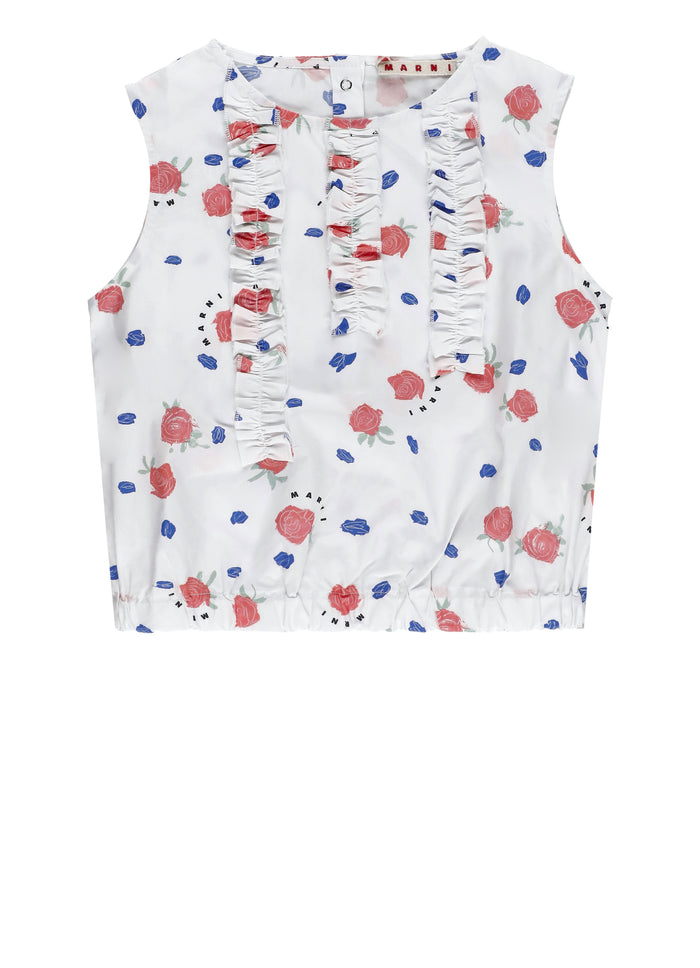 Marni Top Bianco Cotton