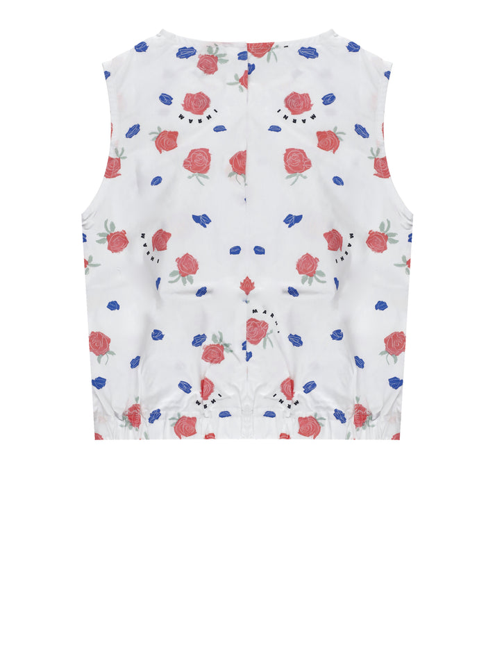 Marni Top Bianco Cotton