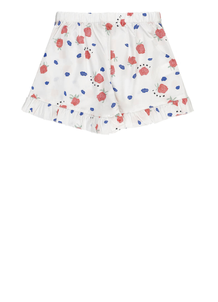 Marni Shorts Bianco Cotton