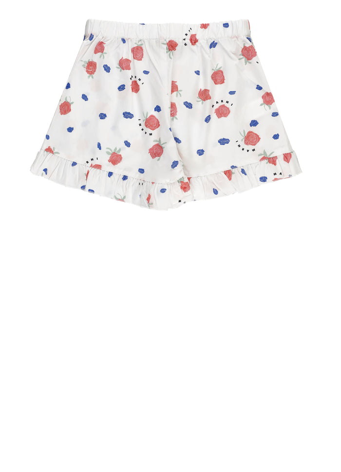 Marni Shorts Bianco Cotton