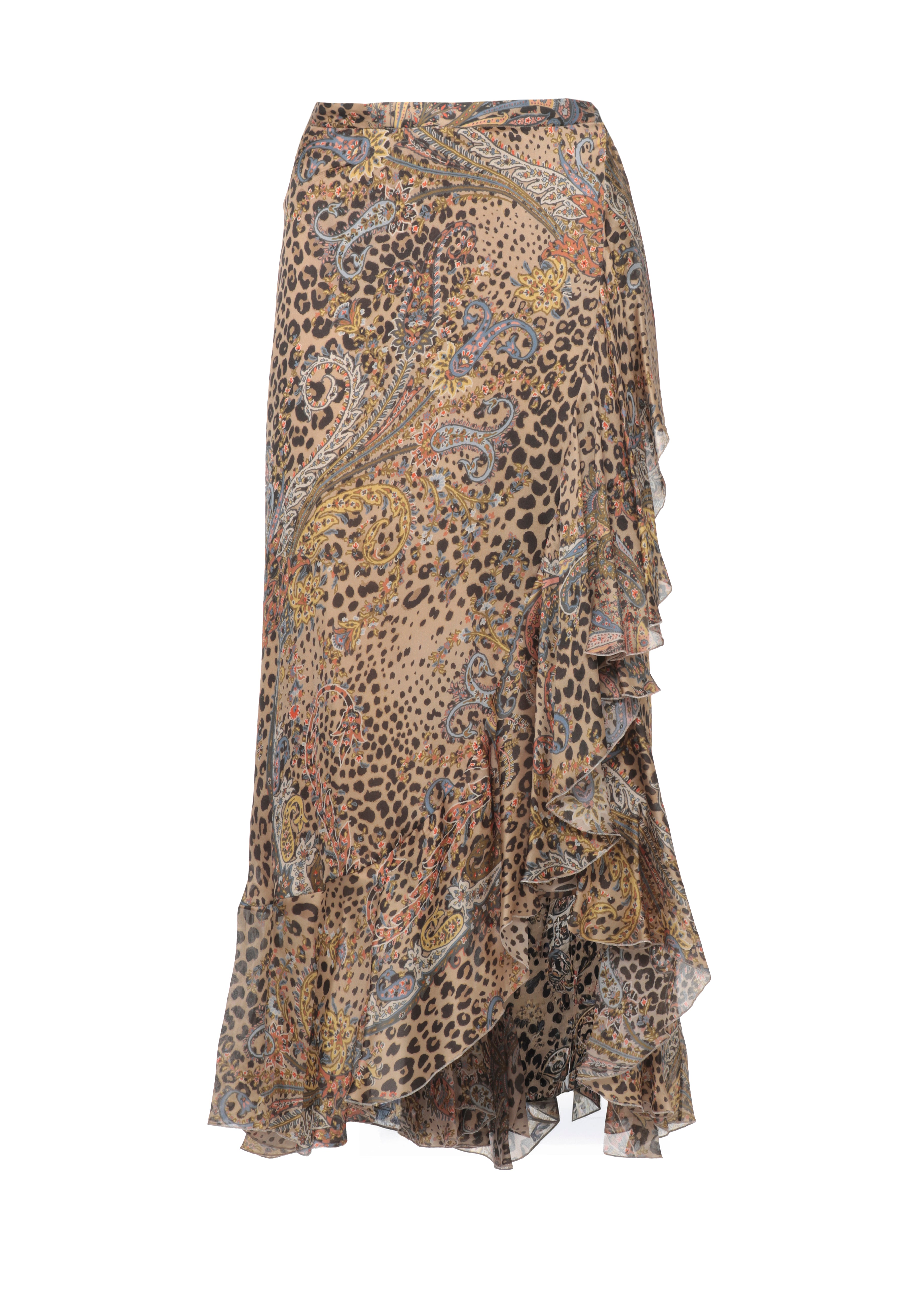 Etro Skirts Marrone Silk