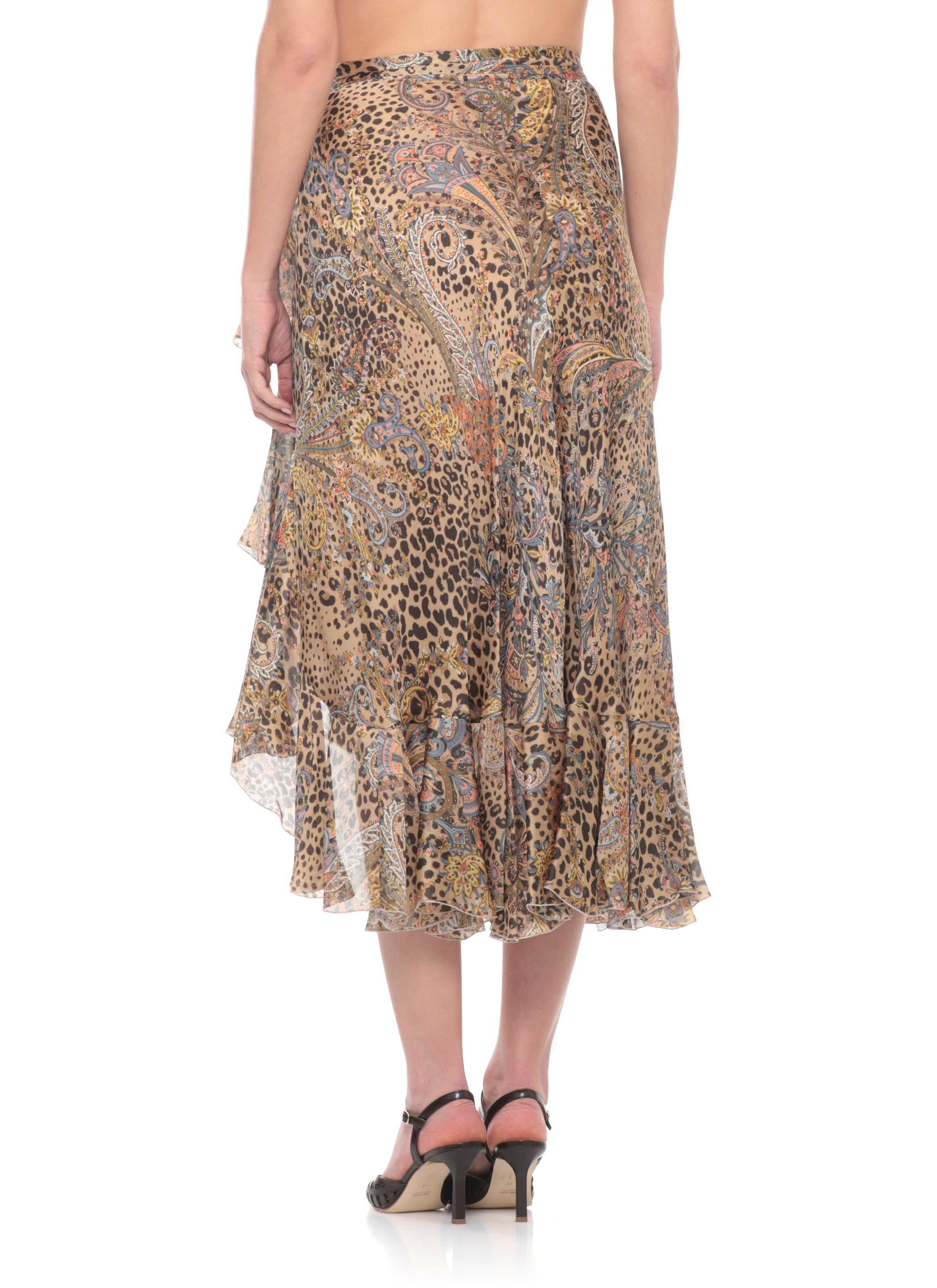 Etro Skirts Marrone Silk