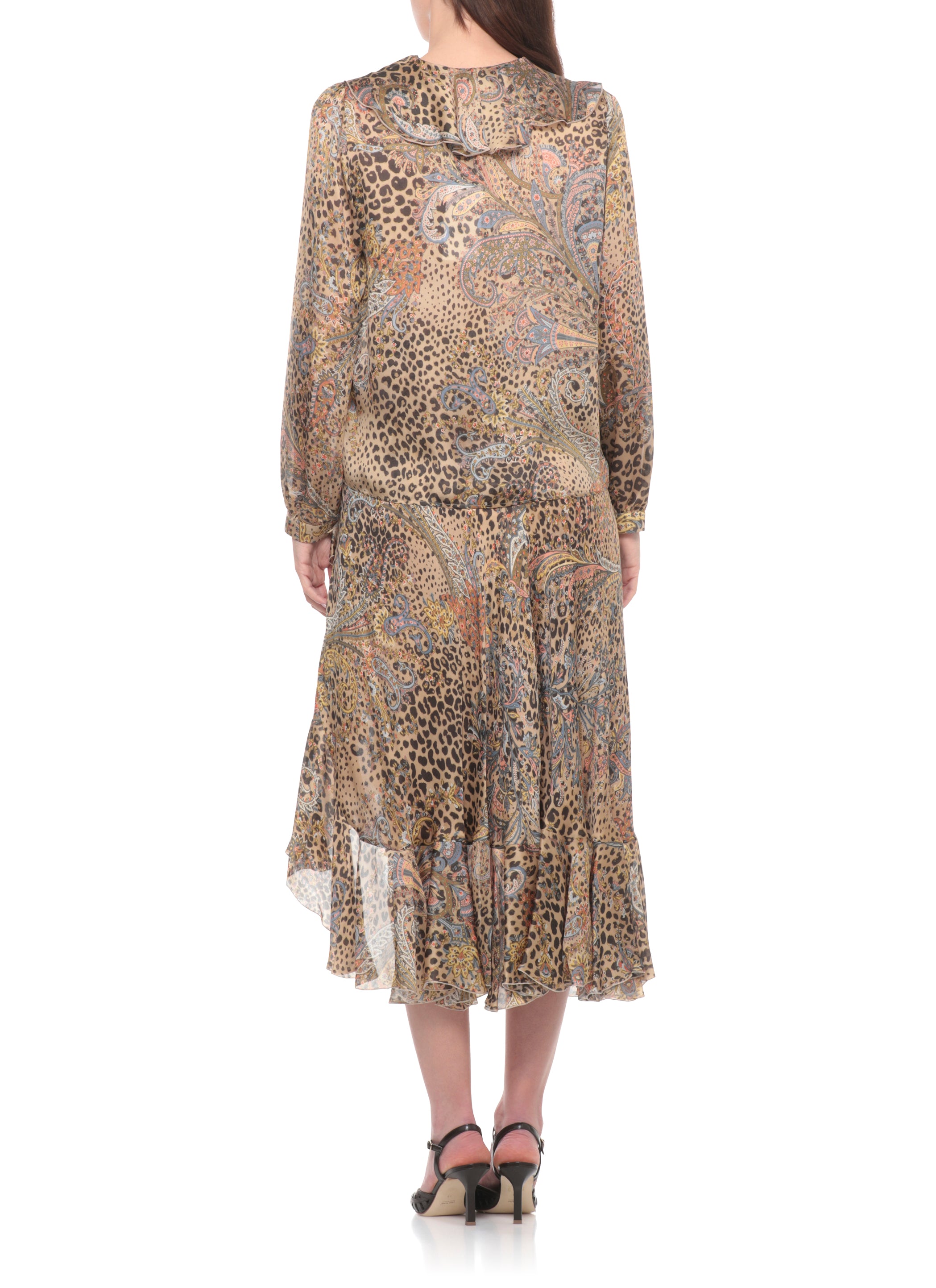 Etro Shirts Marrone Silk