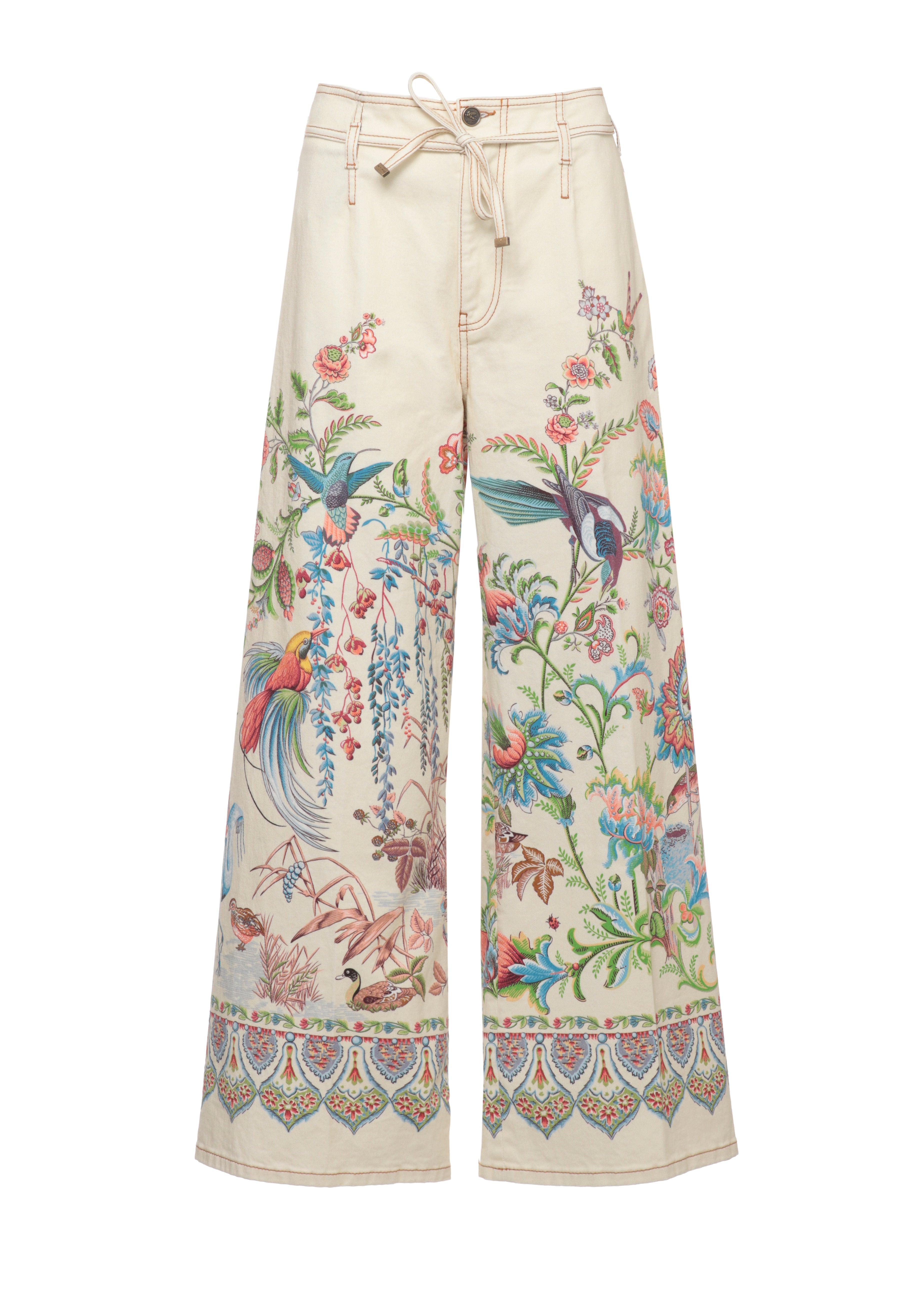 Etro Jeans Avorio Cotton Elastane