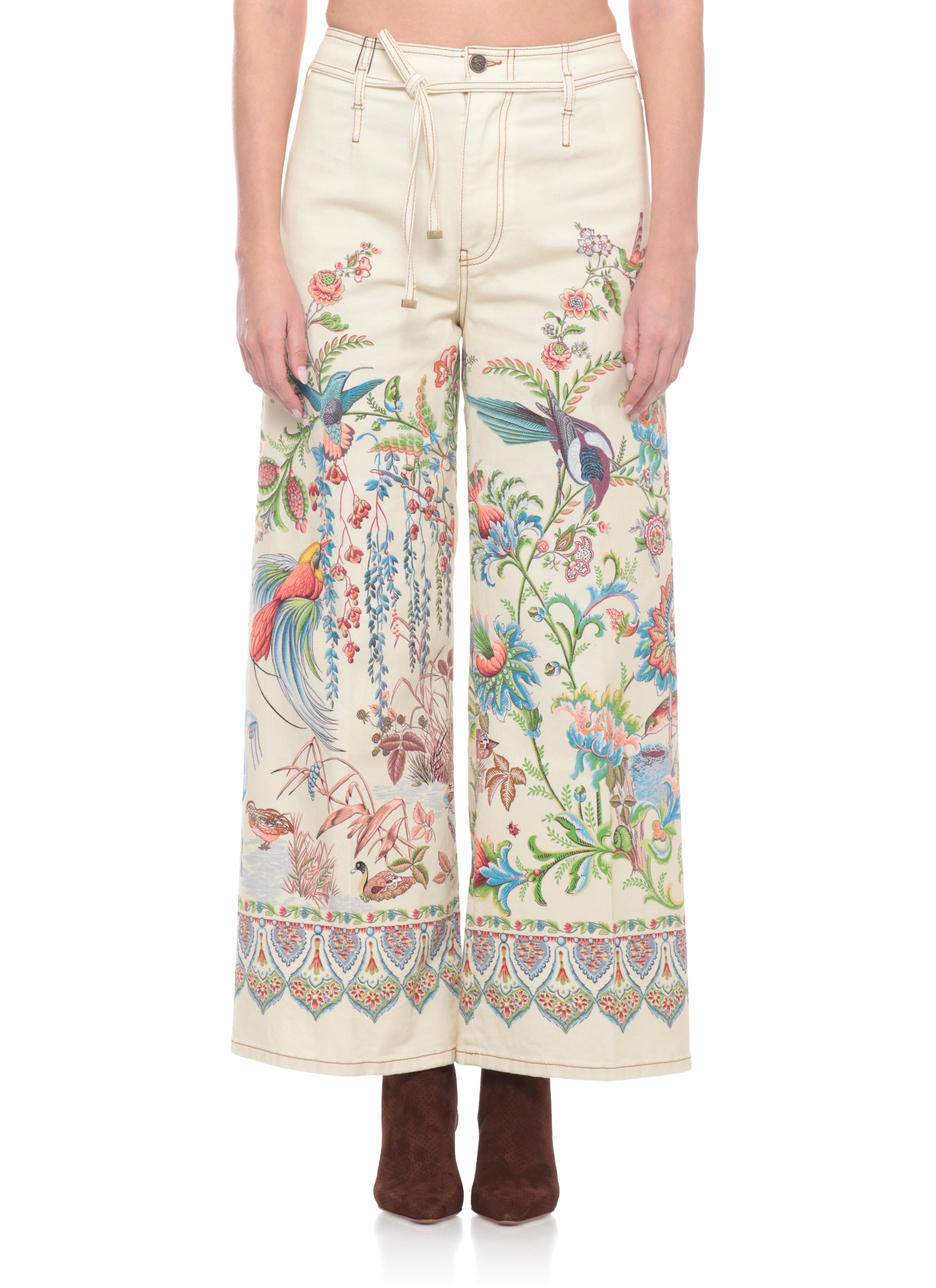 Etro Jeans Avorio Cotton Elastane