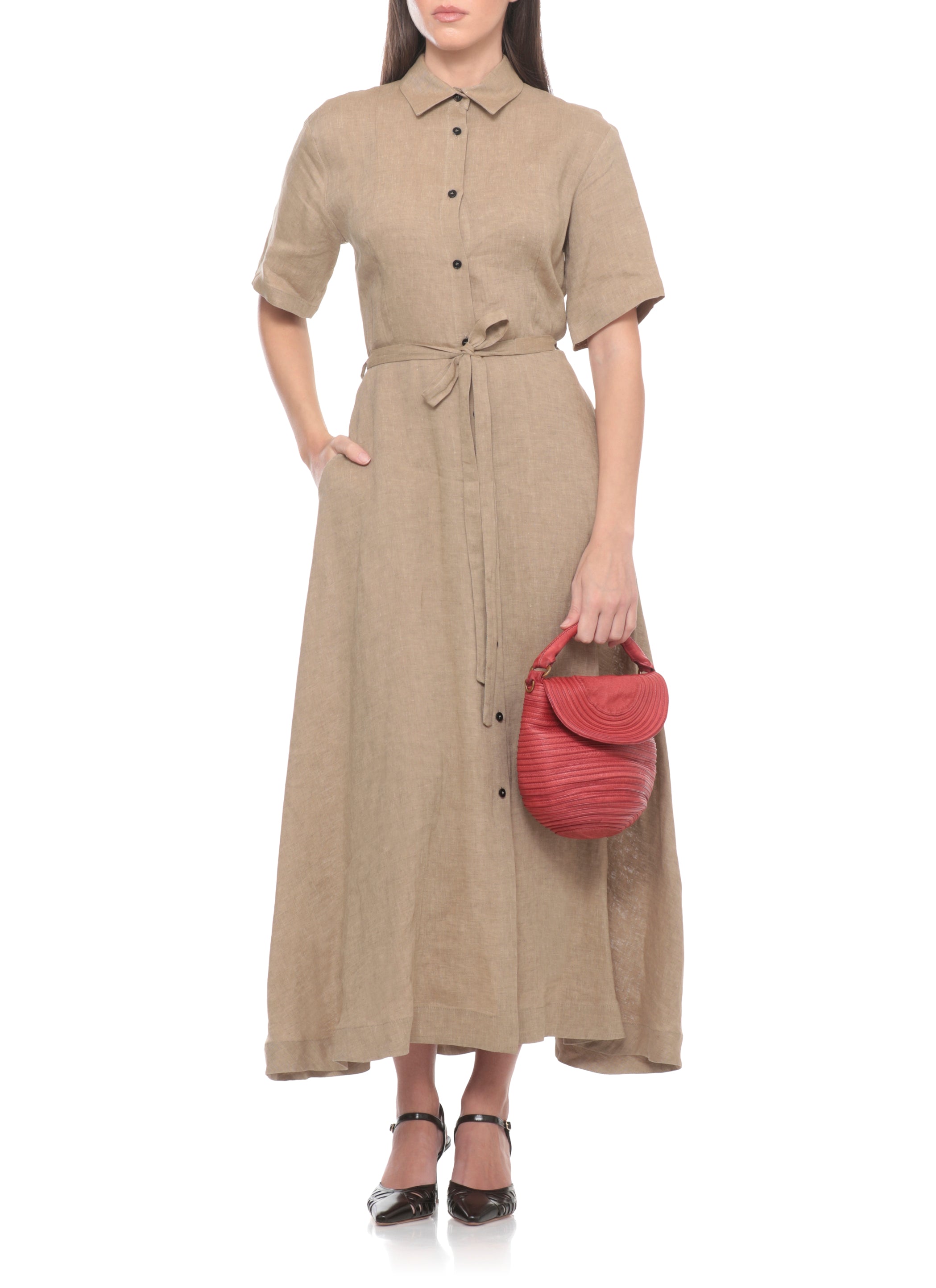 Majo Bags Rosso Calf Leather Lining: Fabric