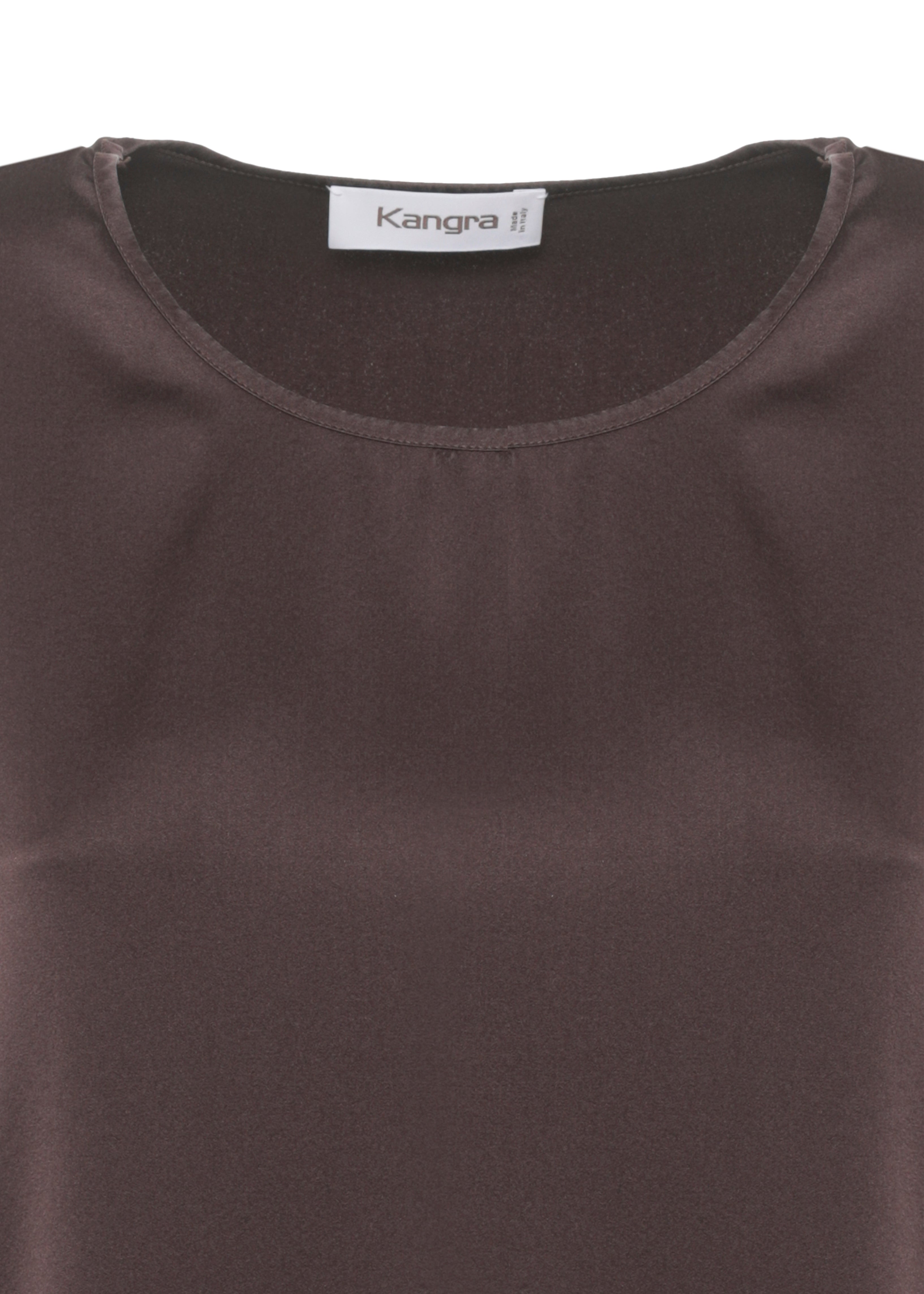 Kangra Top Marrone Silk Elastane