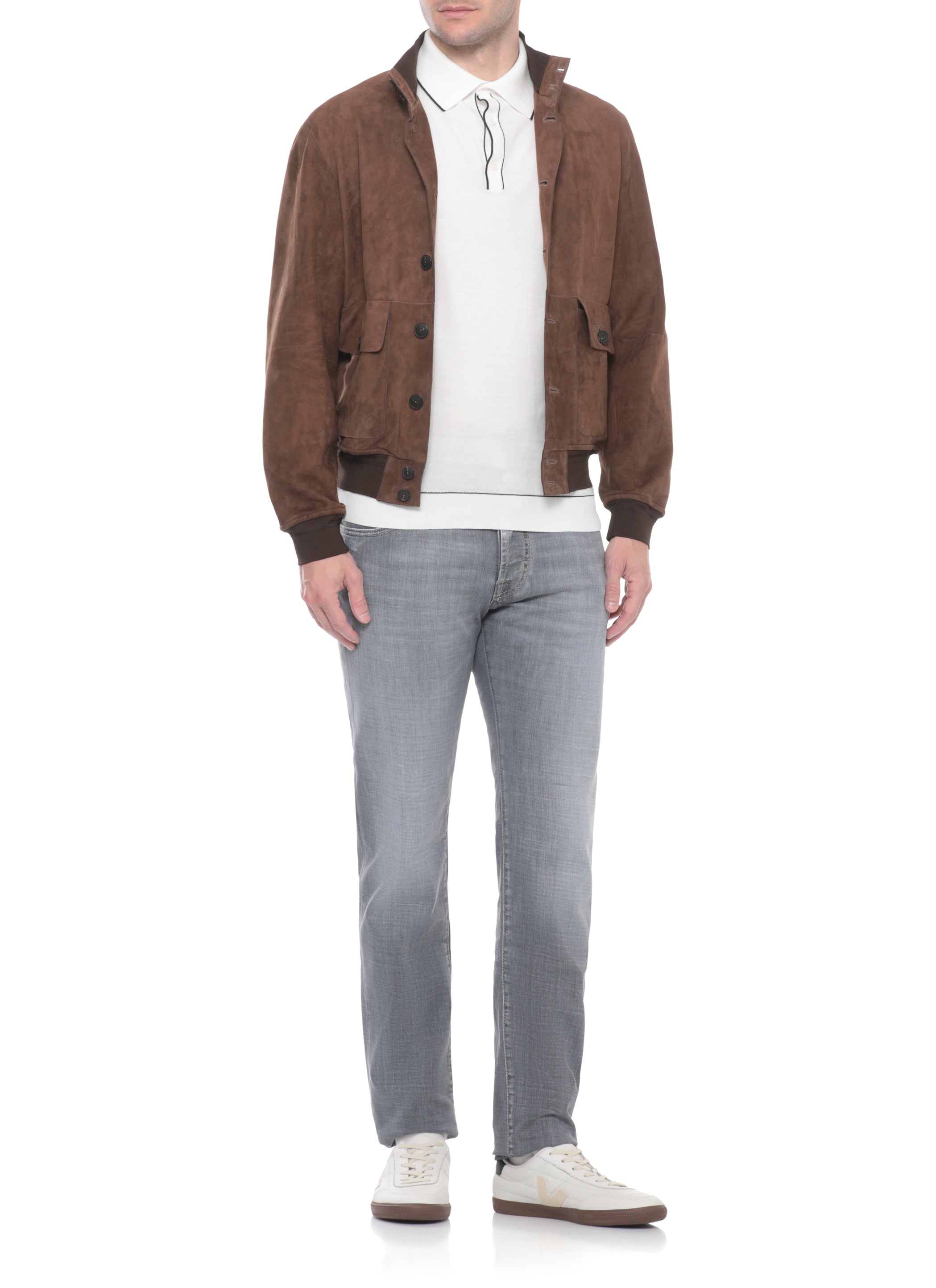 The Jack Leathers Jackets Brown Cow Leather Lining: Polyester