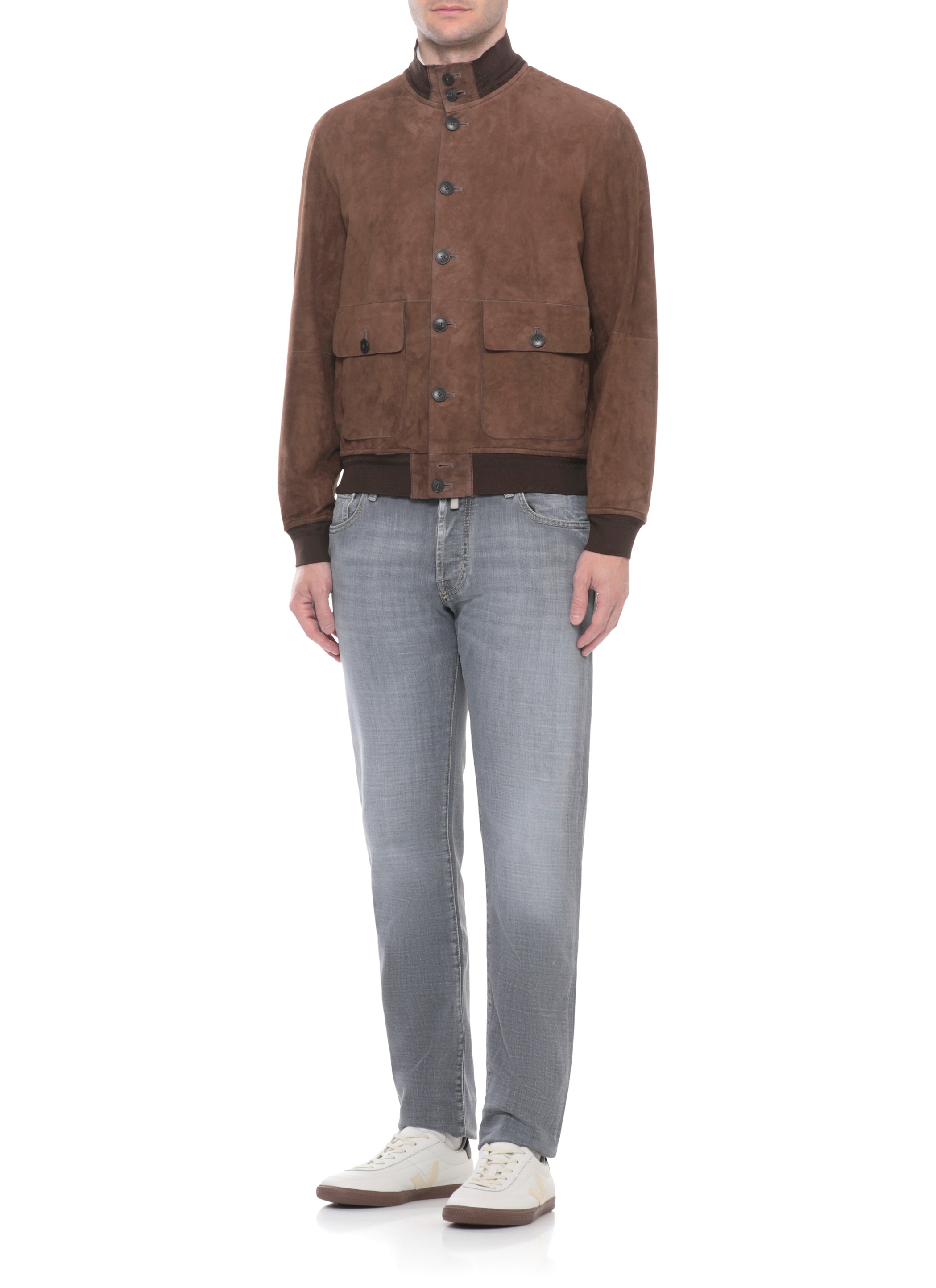The Jack Leathers Jackets Brown Cow Leather Lining: Polyester