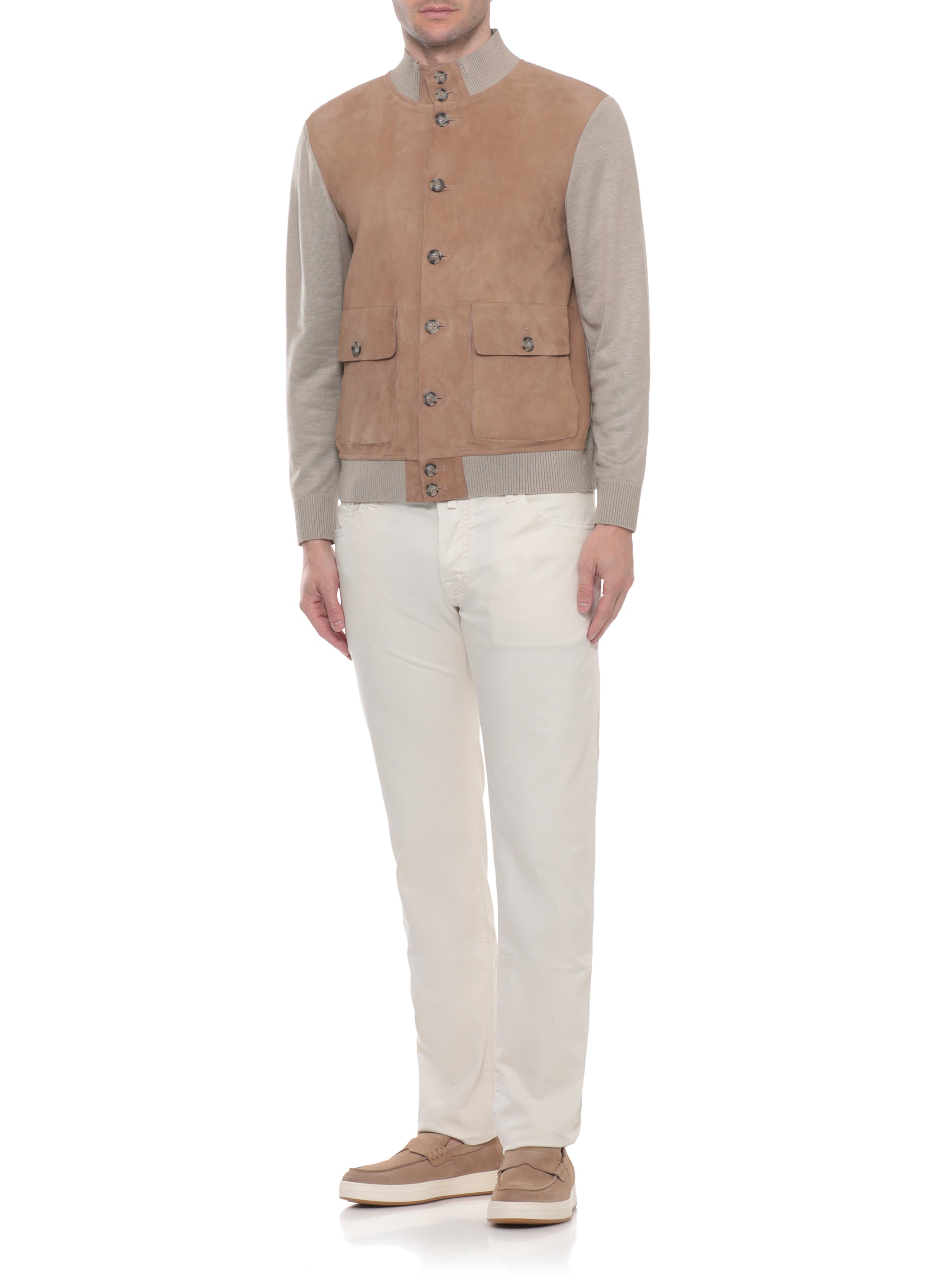 The Jack Leathers Jackets Beige Cow Leather Lining: Polyester
