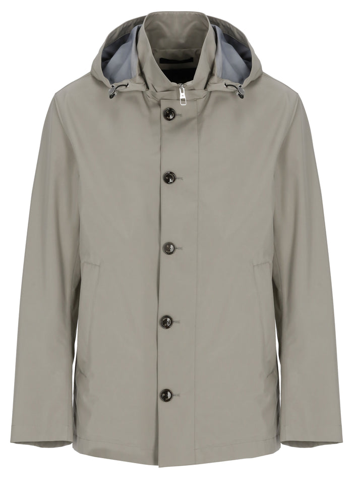 Montecore Coats Grey Polyester Polyurethane