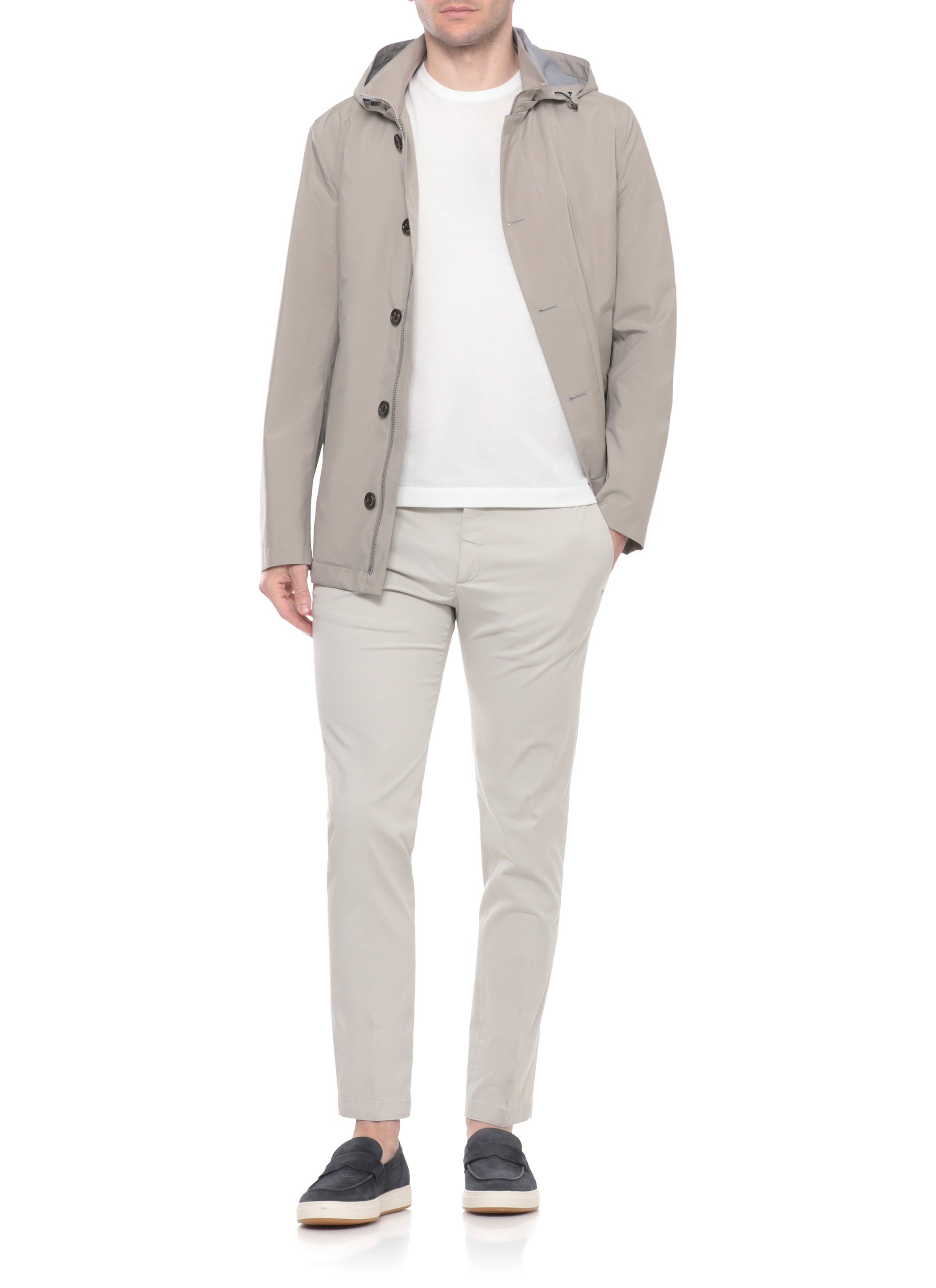 Montecore Coats Grey Polyester Polyurethane