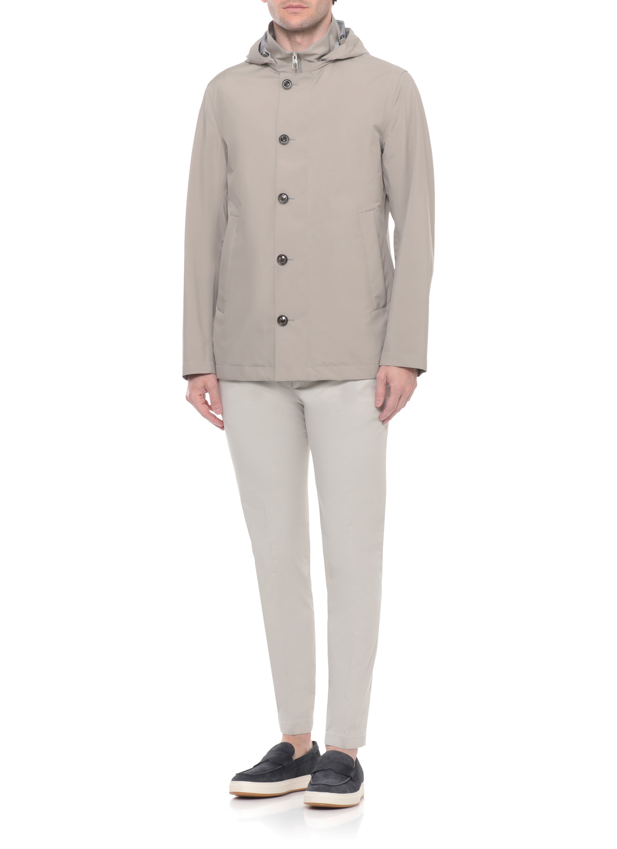 Montecore Coats Grey Polyester Polyurethane