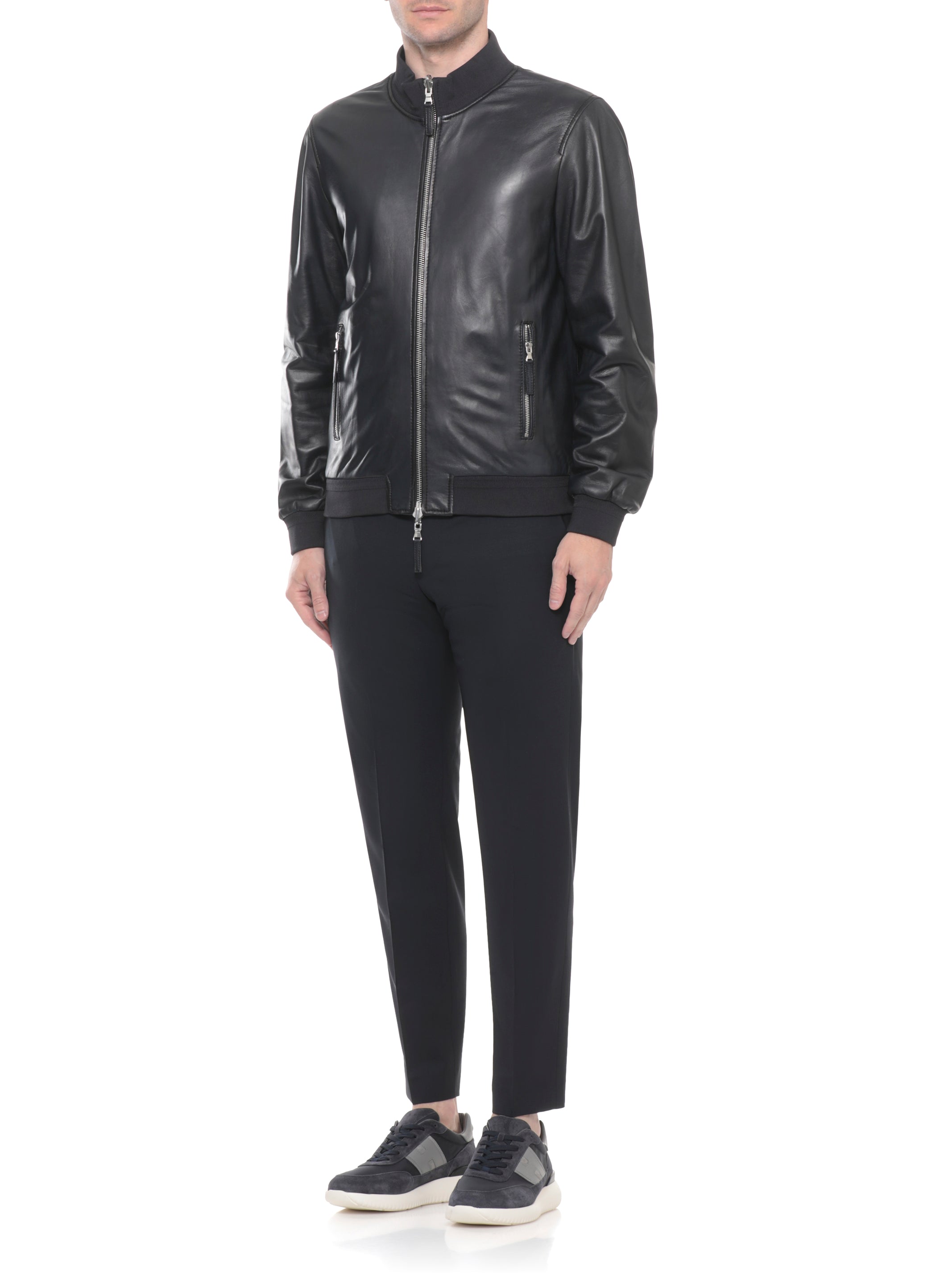 The Jack Leathers Jackets Blue