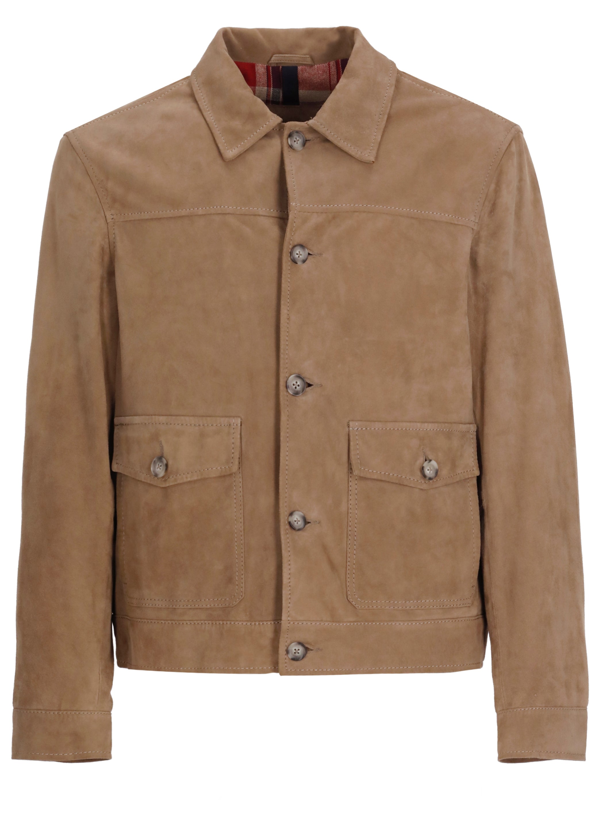 The Jack Leathers Jackets Beige