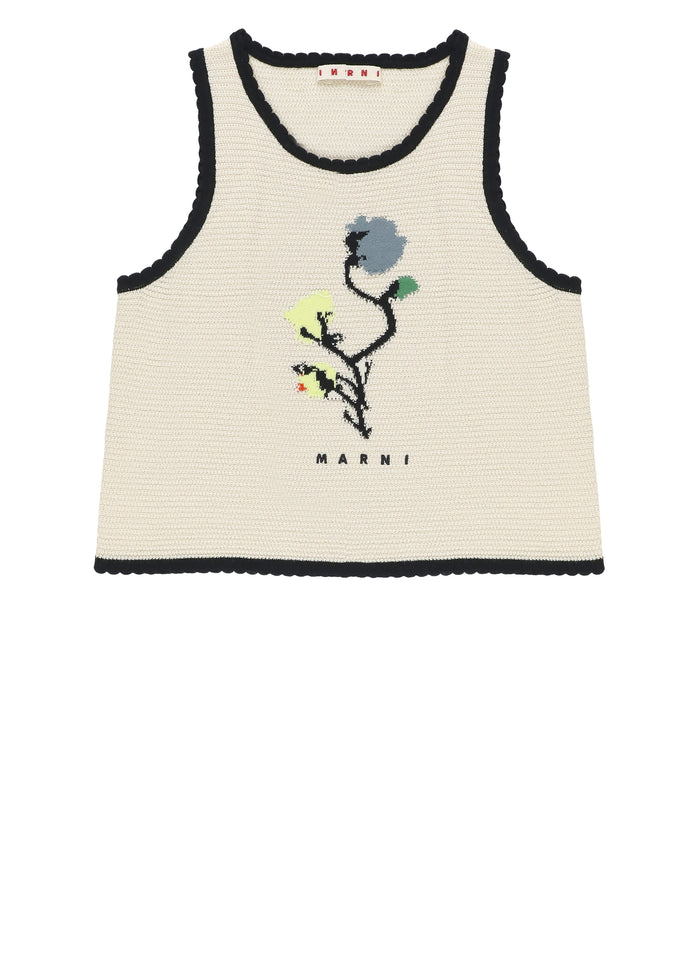 Marni Top Beige Cotton