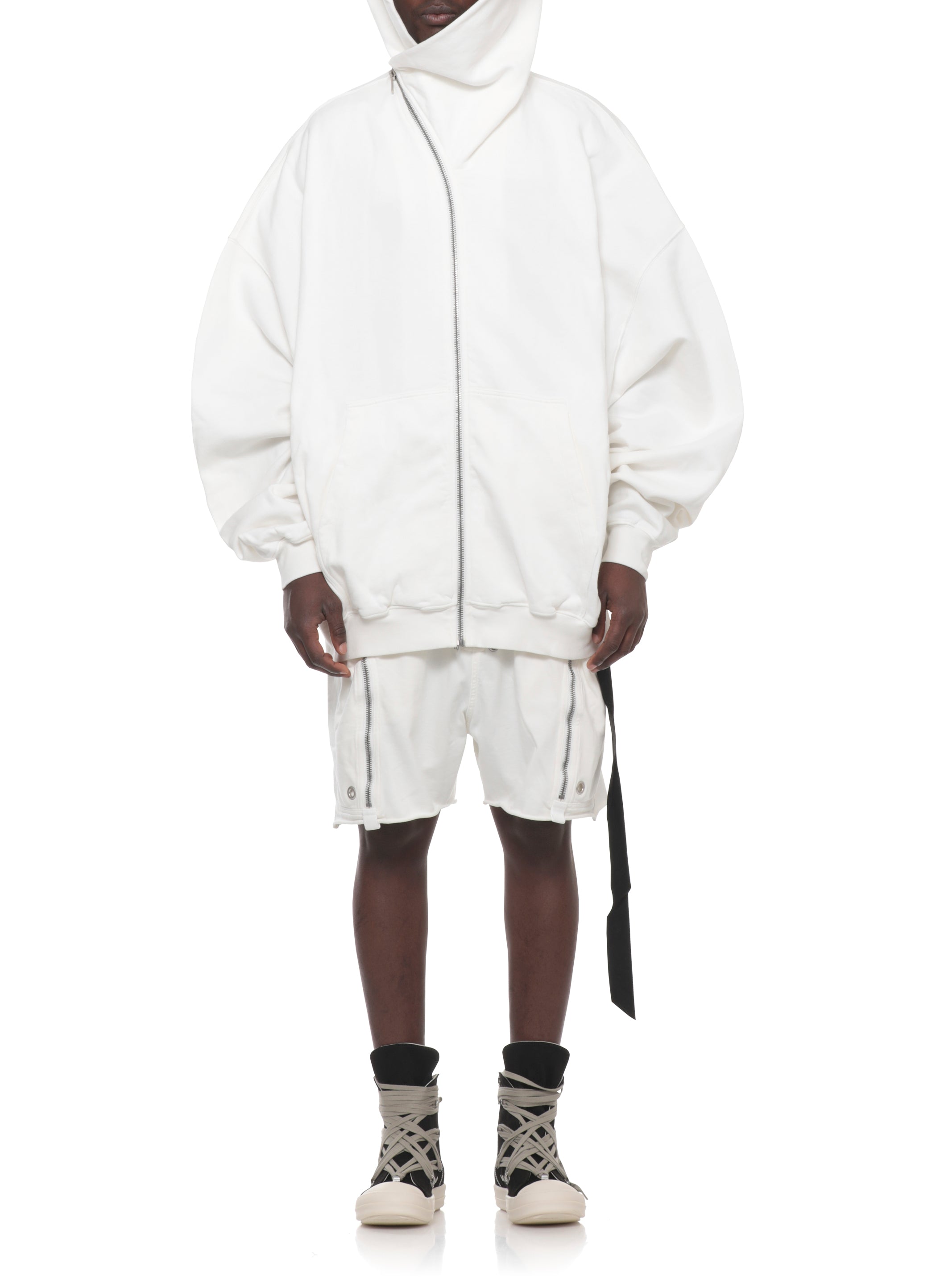 Rick Owens Drkshdw Sweaters Bianco Cotton