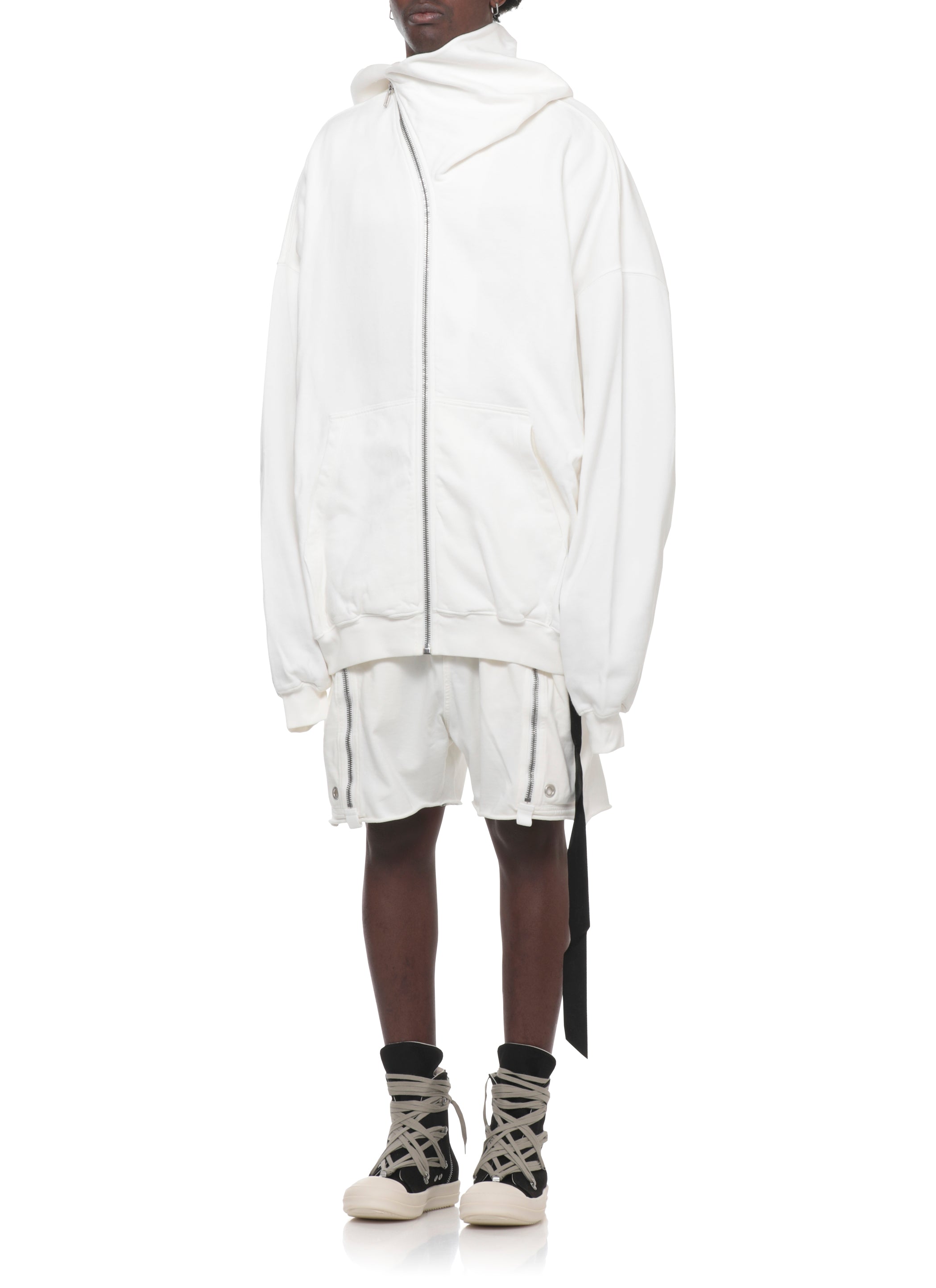Rick Owens Drkshdw Sweaters Bianco Cotton