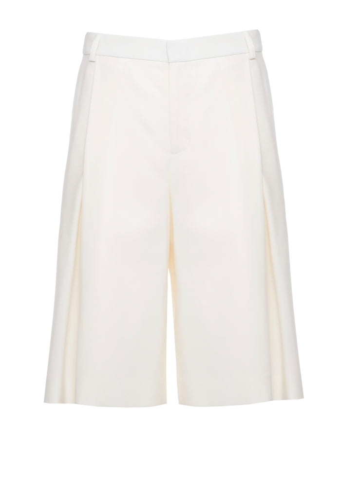 Casablanca Shorts Avorio Wool Pocket Lining: Cotton
