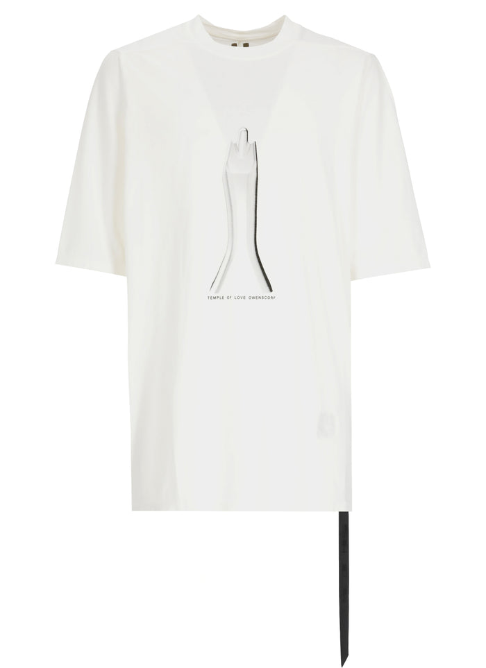 Rick Owens Drkshdw T-Shirts And Polos Bianco Cotton