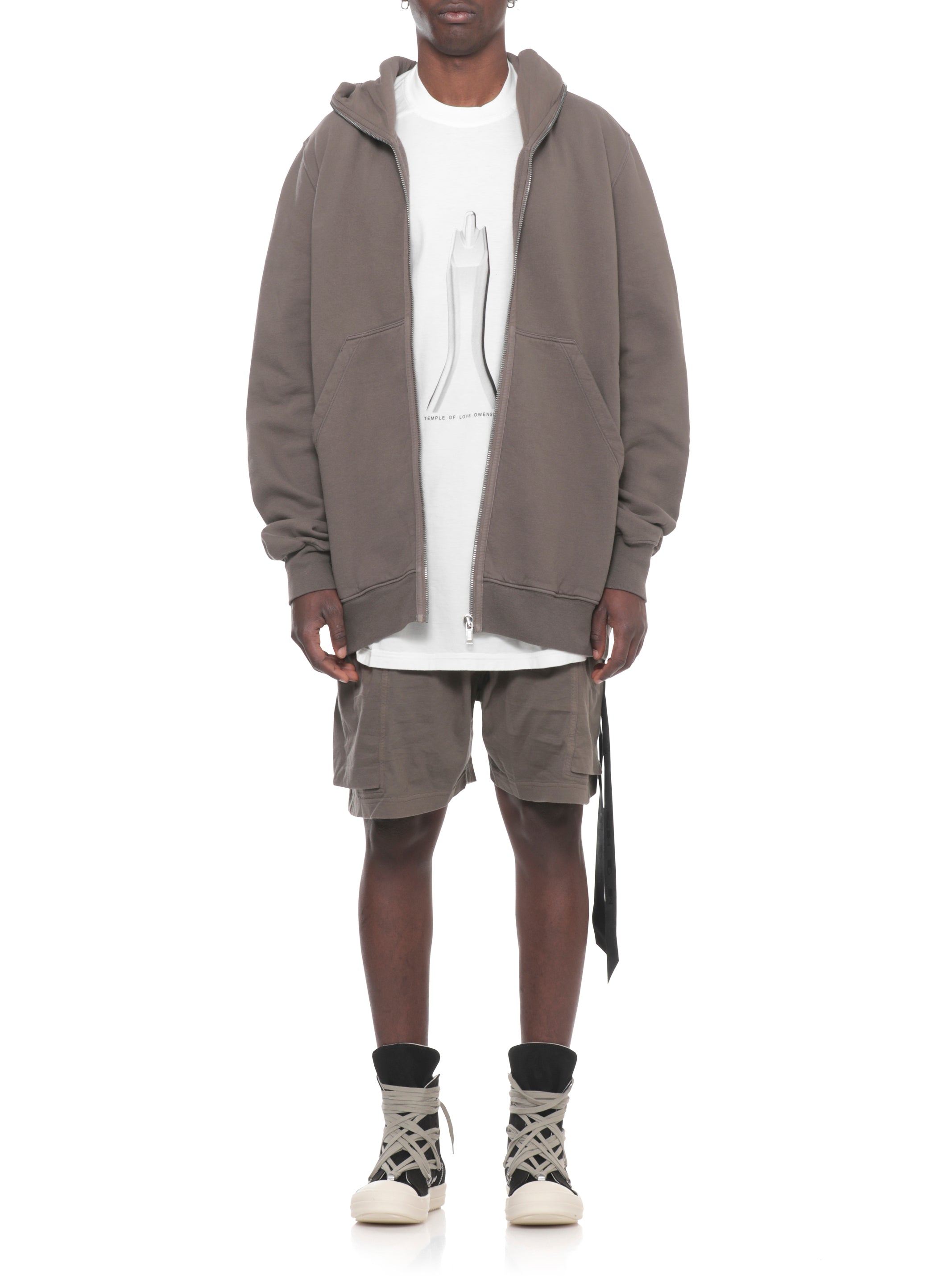 Rick Owens Drkshdw T-Shirts And Polos Bianco Cotton