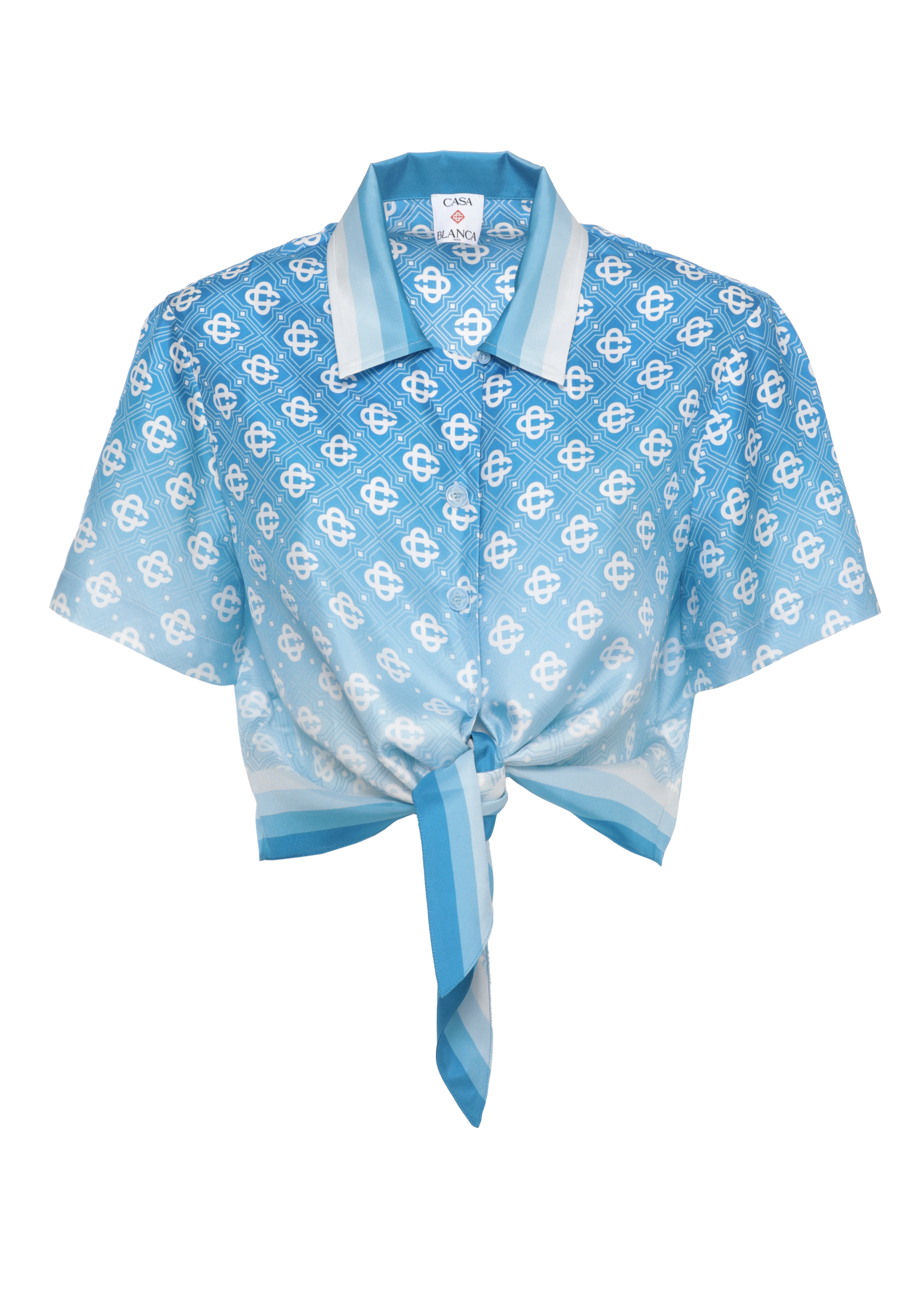 Casablanca Shirts Blu Silk