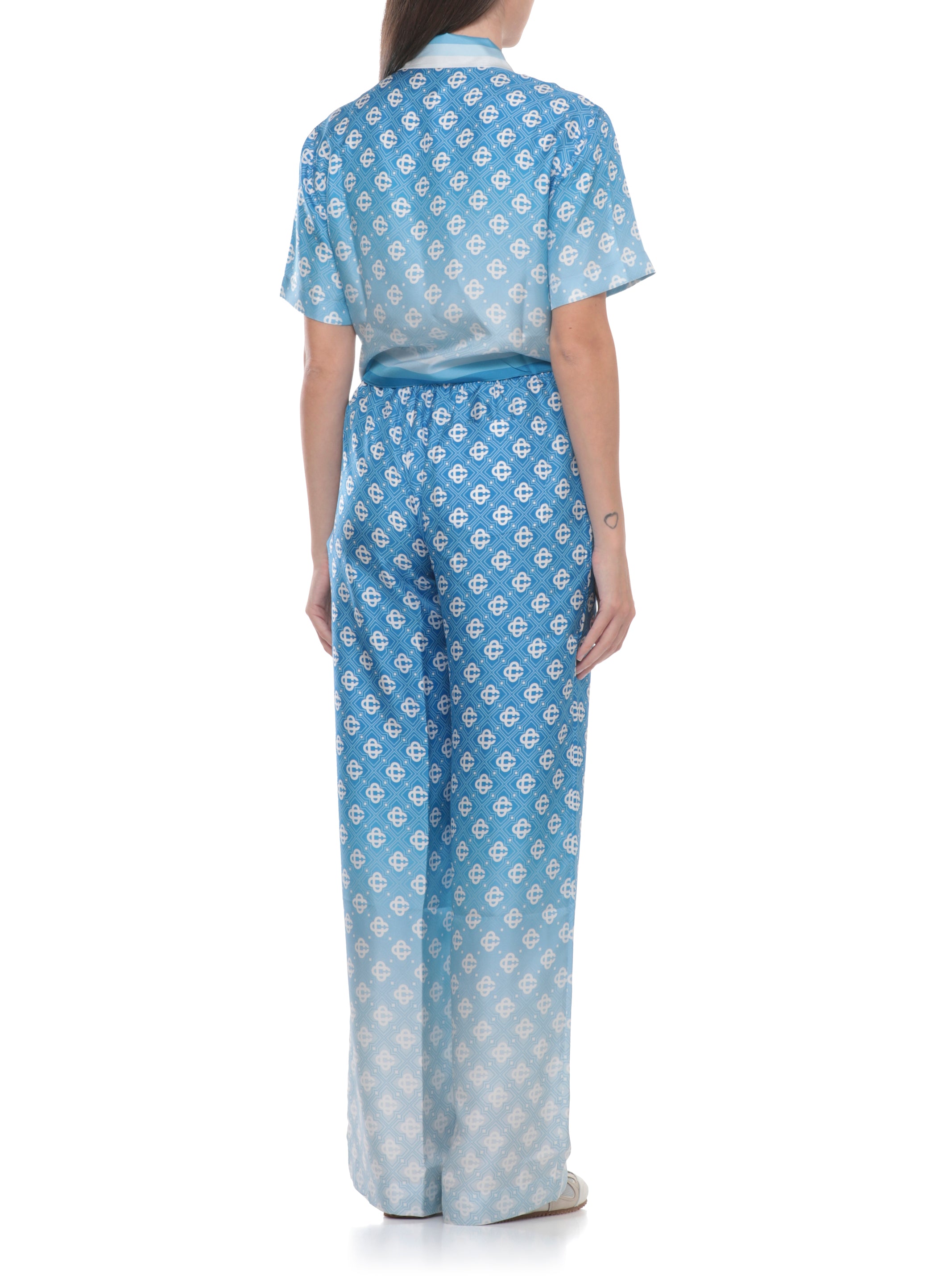 Casablanca Shirts Blu Silk