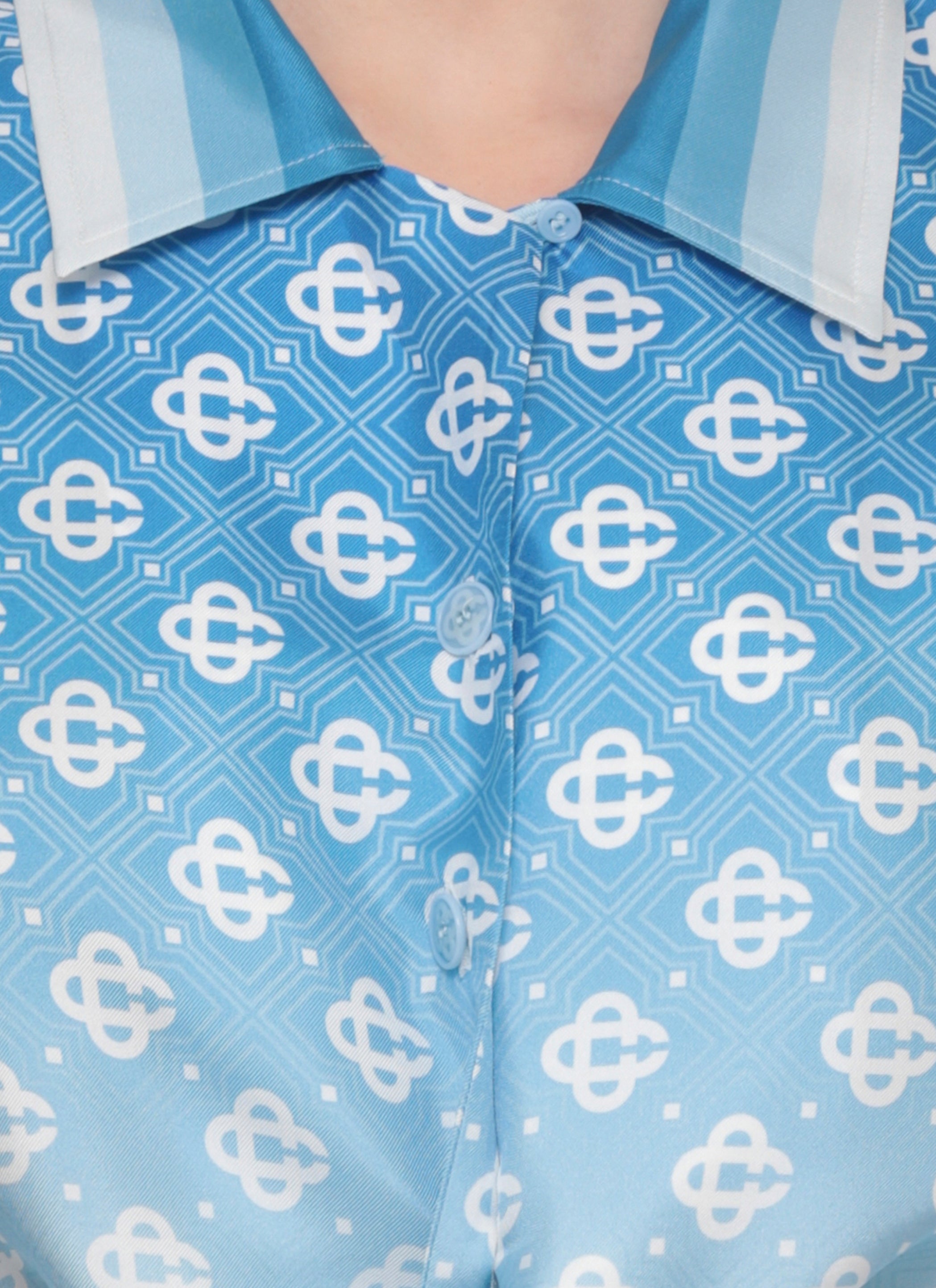 Casablanca Shirts Blu Silk