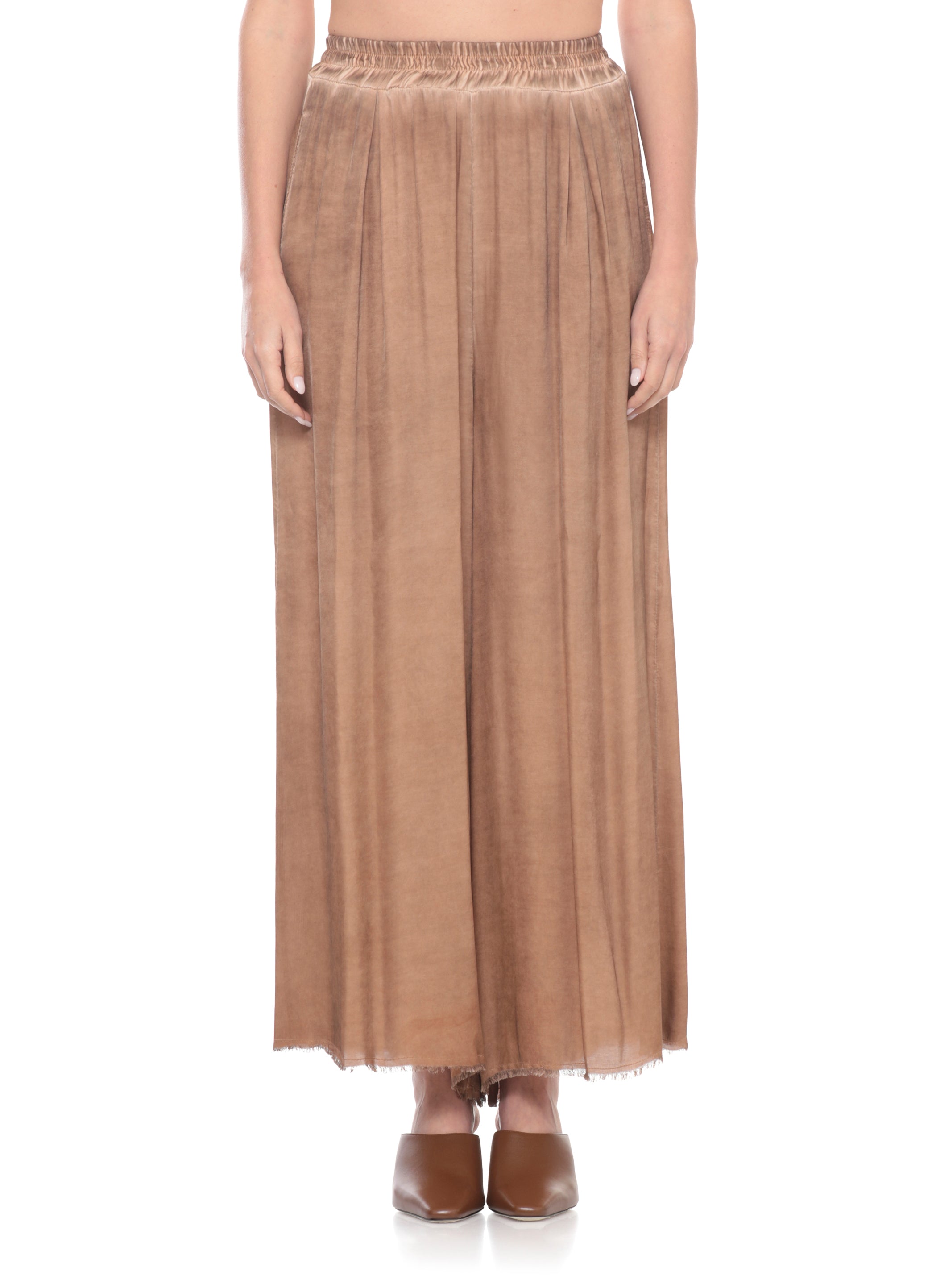 Sanctamuerte Trousers Marrone Viscose