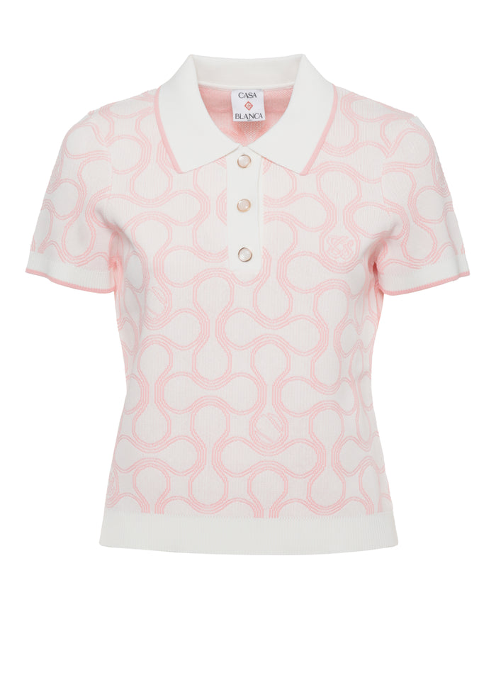 Casablanca T-Shirts And Polos Rosa Viscose Polyester