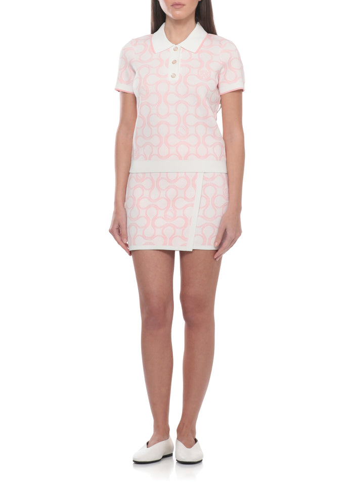 Casablanca T-Shirts And Polos Rosa Viscose Polyester
