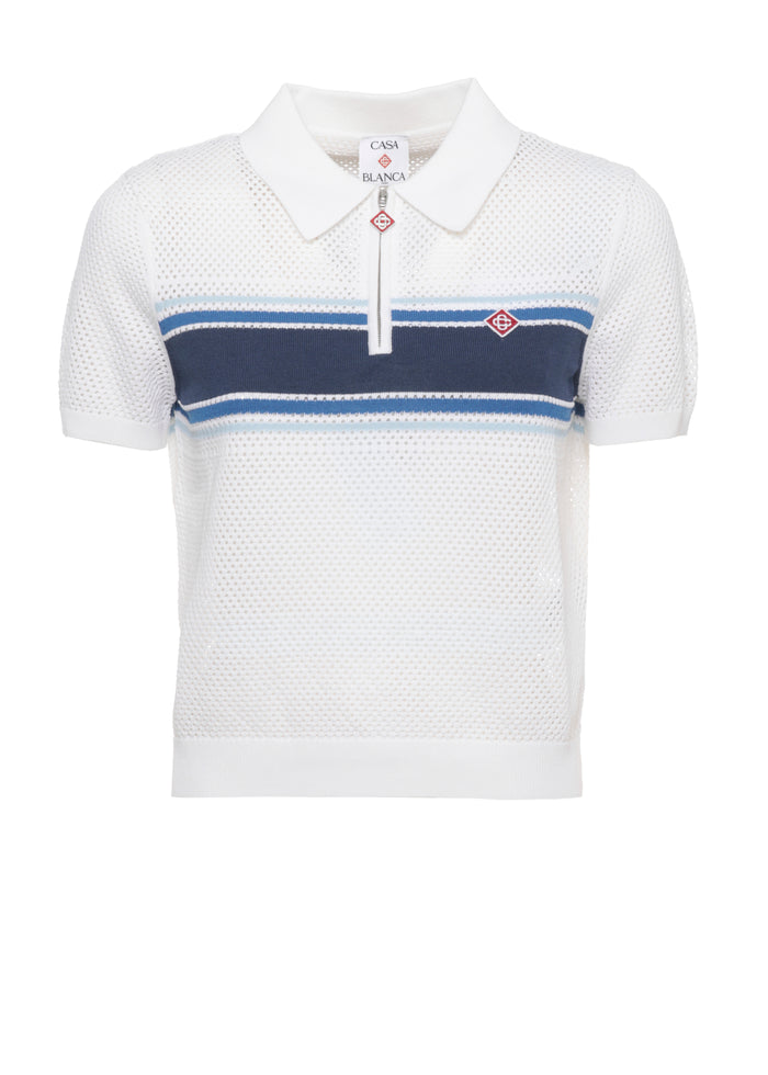 Casablanca T-Shirts And Polos Bianco Cotton Nylon Elastane