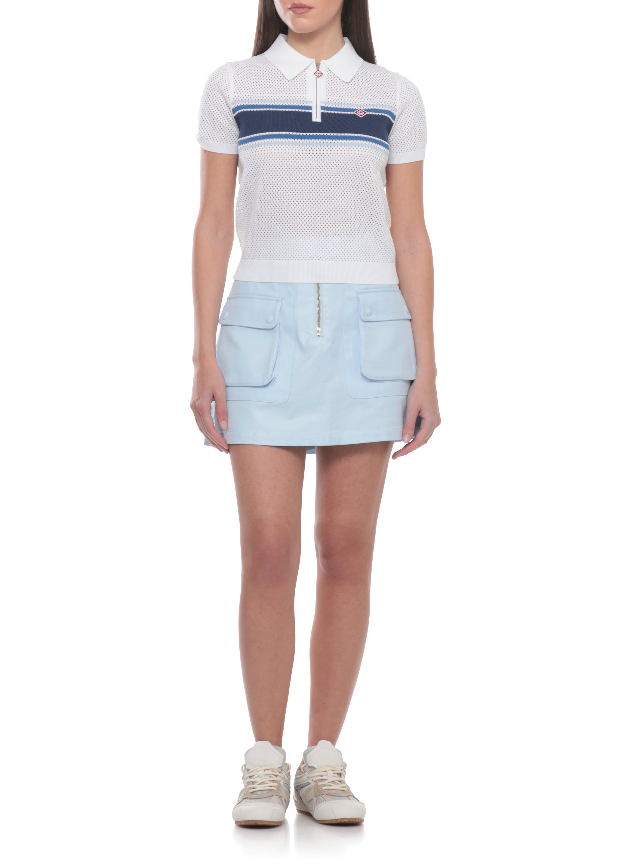 Casablanca T-Shirts And Polos Bianco Cotton Nylon Elastane