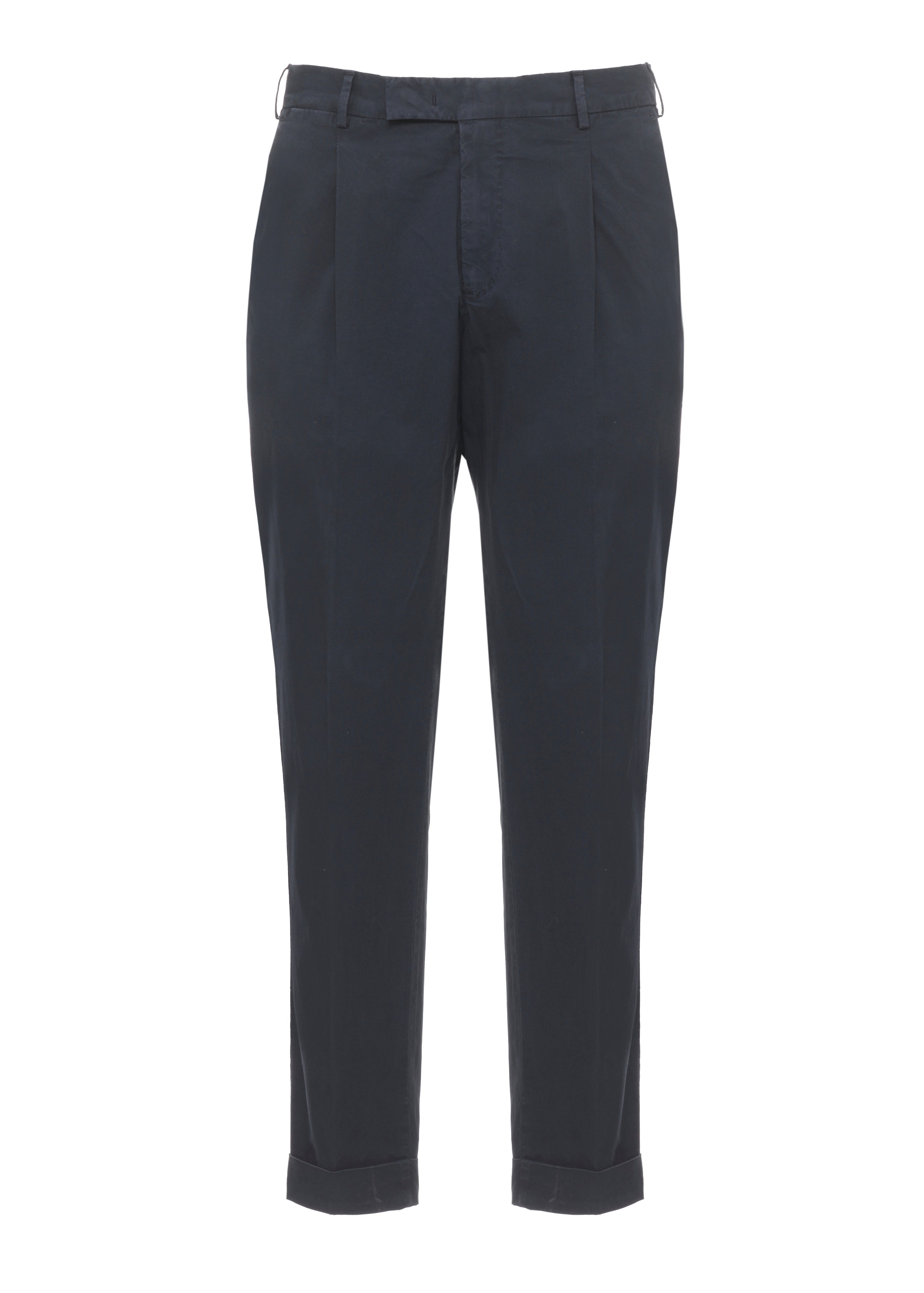 Pt Torino Trousers Blu Cotton Elastane