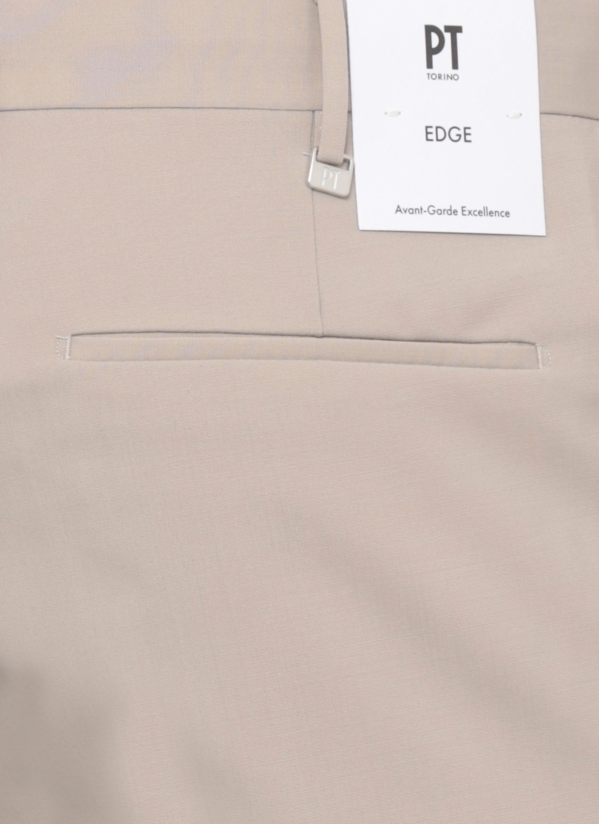 Pt Torino Trousers Beige Virgin Wool Elastane
