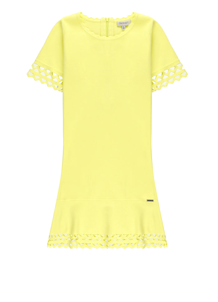 Twin-Set Dresses Giallo Viscose Polyester