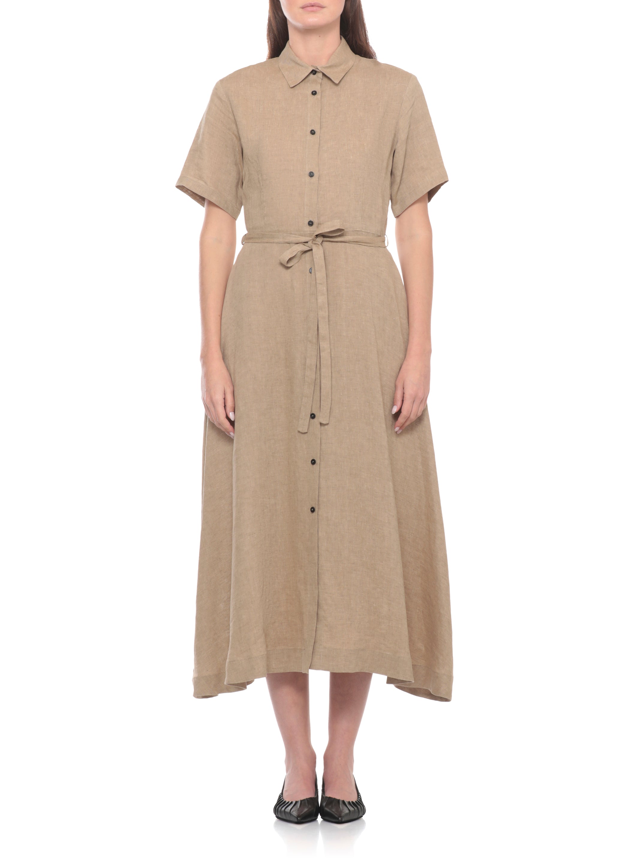 Antonelli Firenze Dresses Marrone Linen