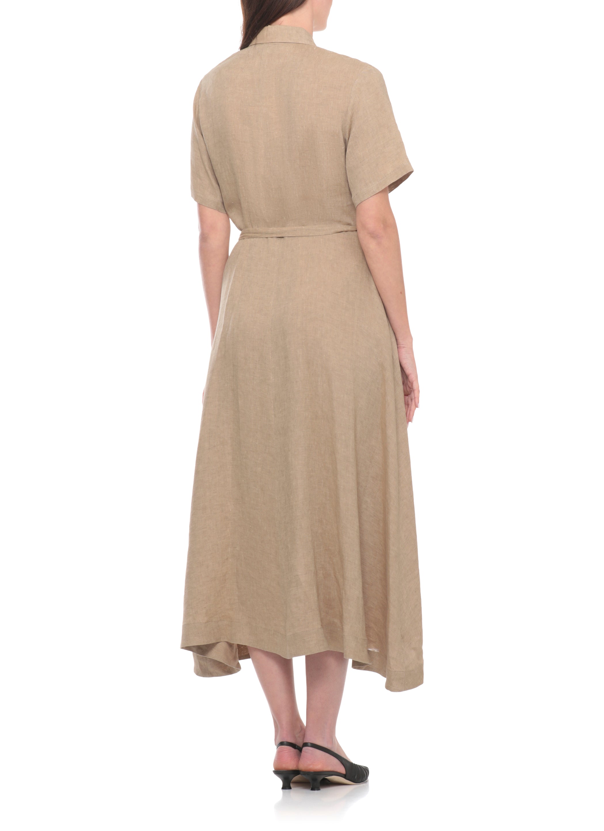 Antonelli Firenze Dresses Marrone Linen