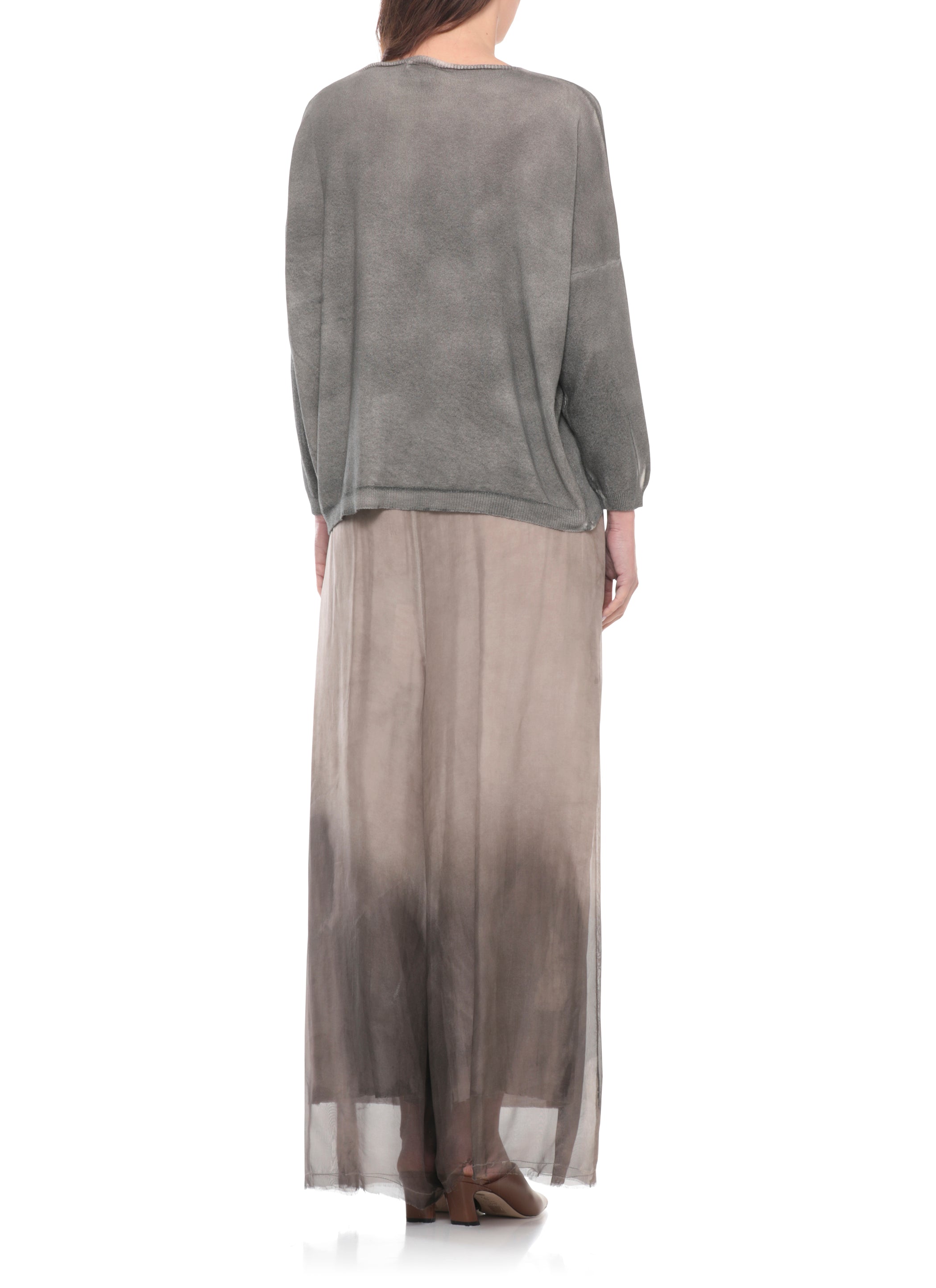 Sanctamuerte Sweaters Grey Cotton Acrylic