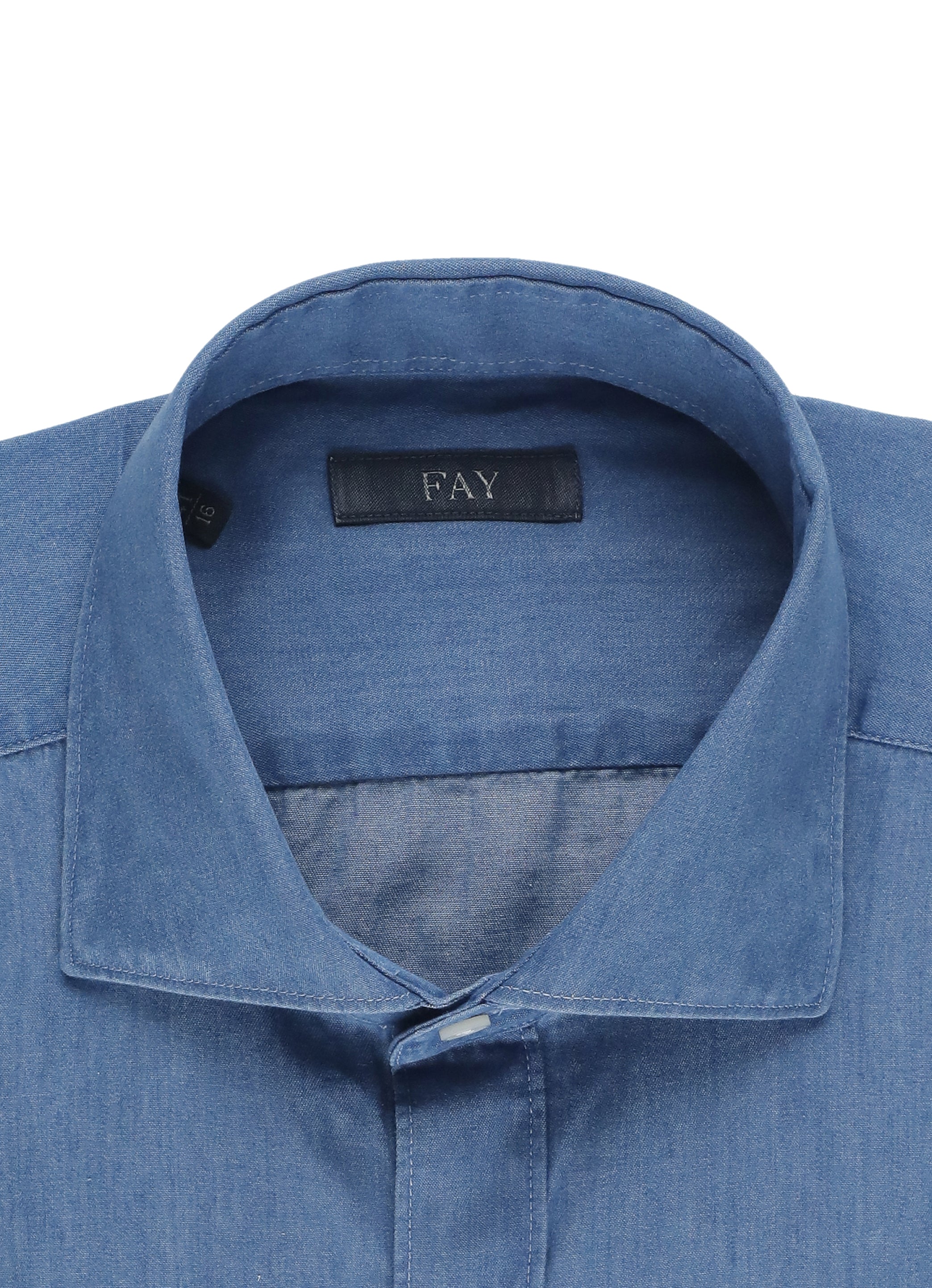 Fay Shirts Blue Cotton