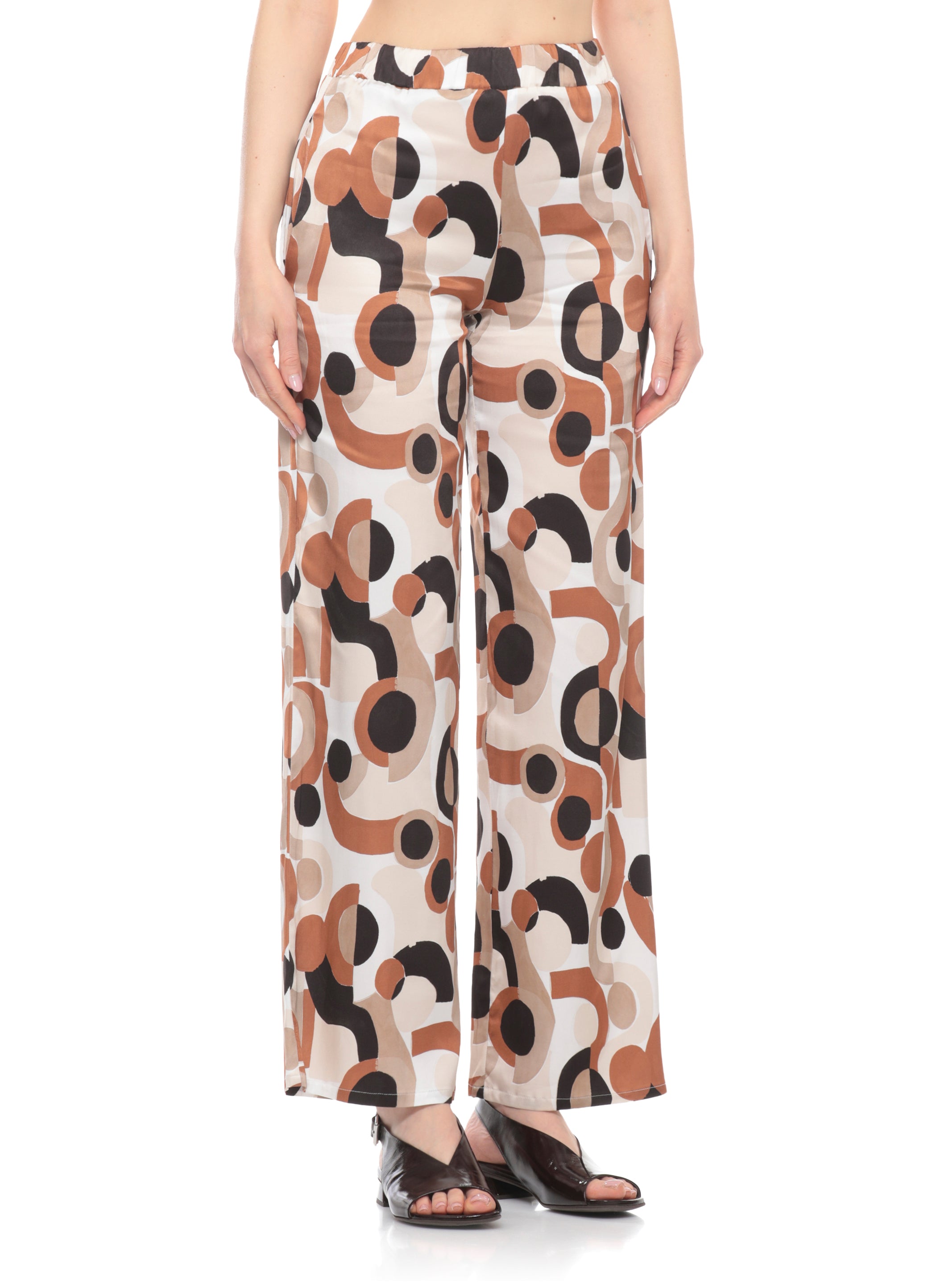 Kangra Trousers Avorio Viscose Elastane
