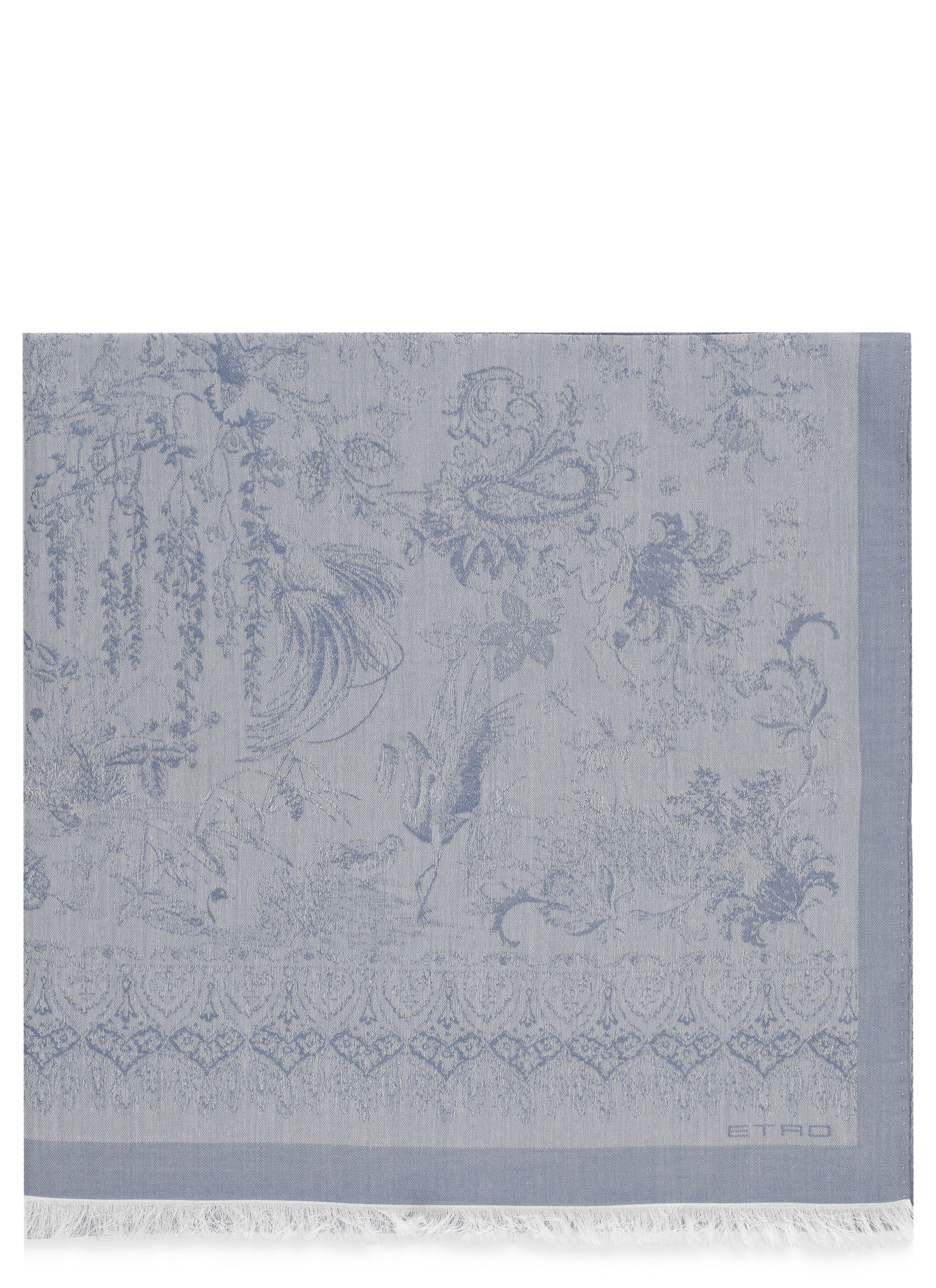 Etro Scarfs Blu Cotone Modal