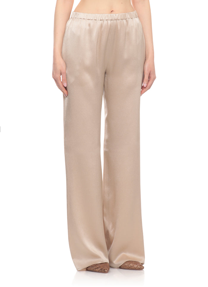 Antonelli Firenze Trousers Beige Acetate Silk