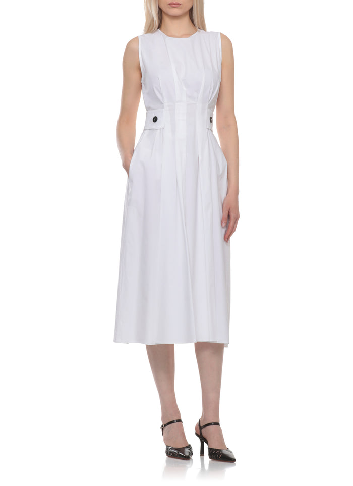 Antonelli Firenze Dresses White Cotton Elastane