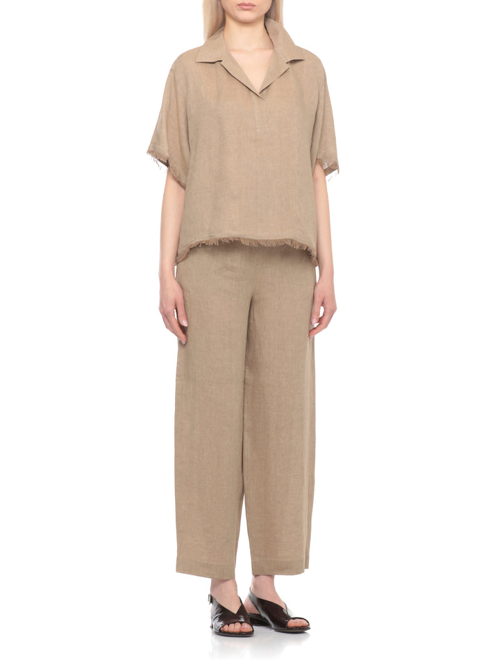 Antonelli Firenze Shirts Marrone Linen