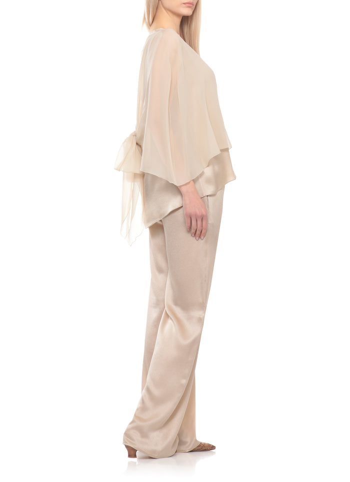 Antonelli Firenze Scarfs Beige Silk