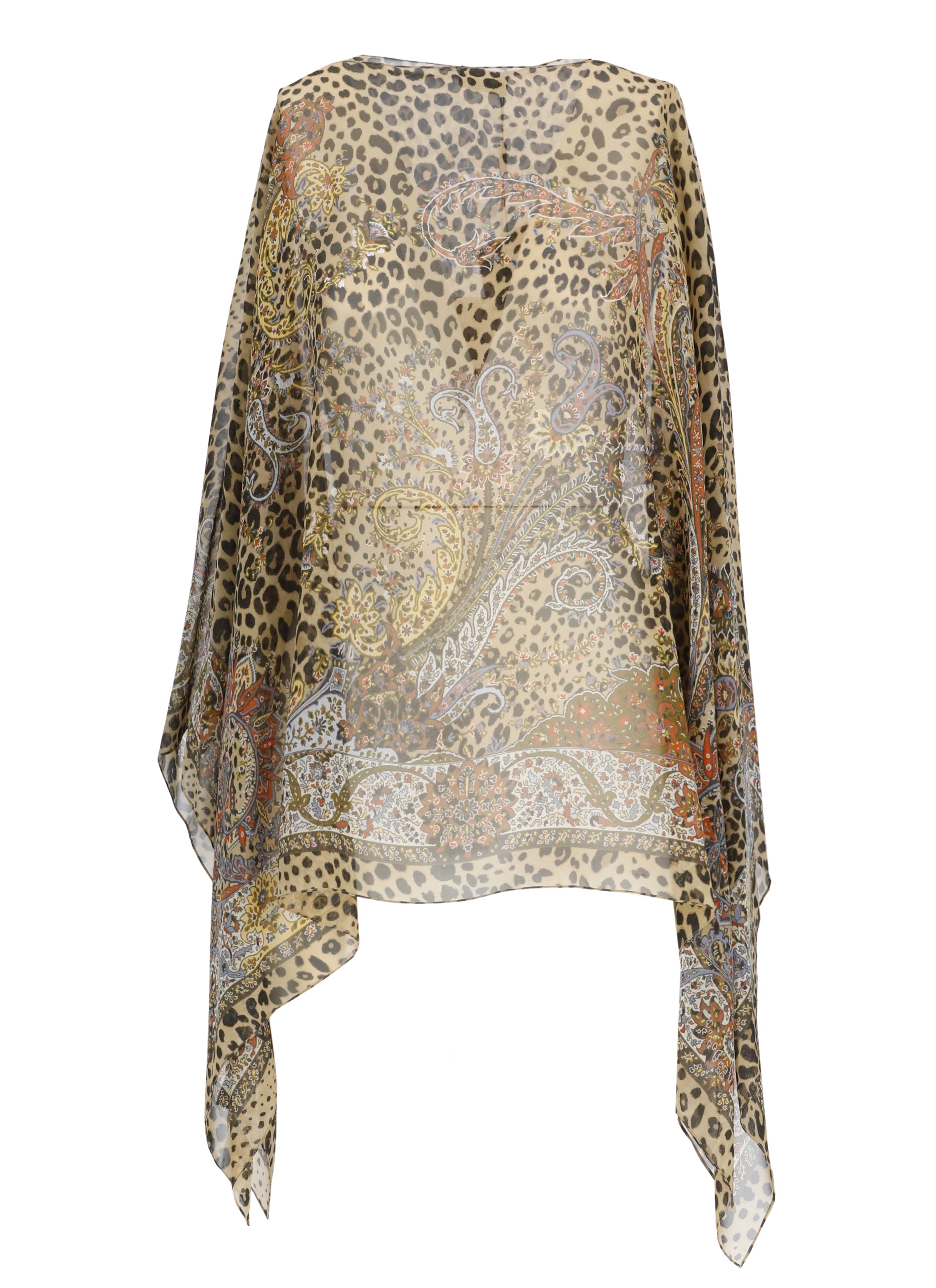 Etro Top Brown Silk