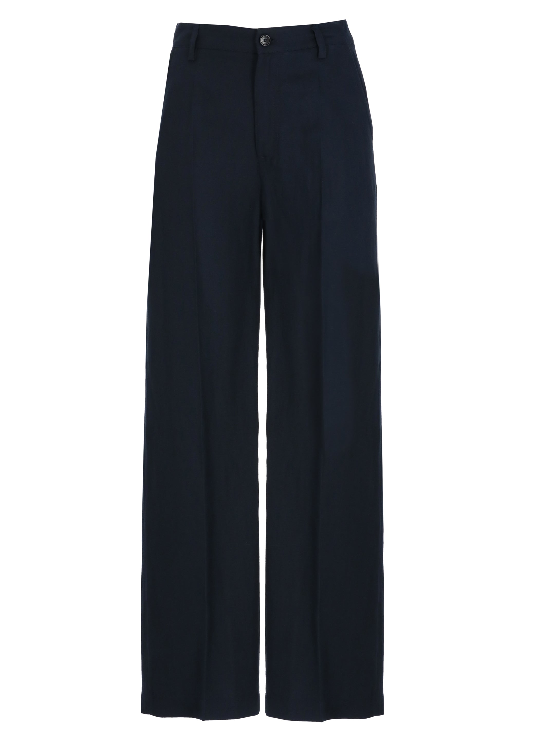 Woolrich Trousers Blu Lyocell Linen