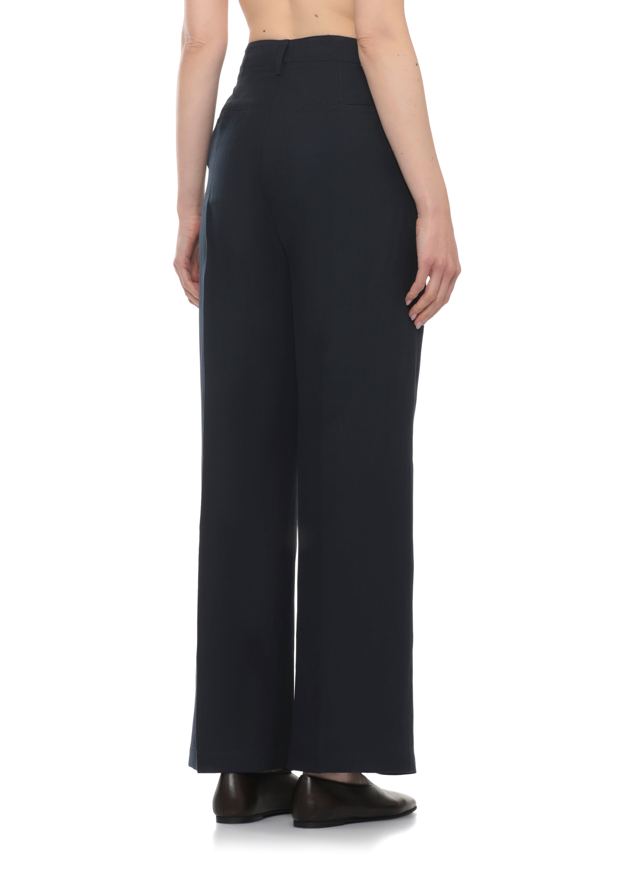 Woolrich Trousers Blu Lyocell Linen