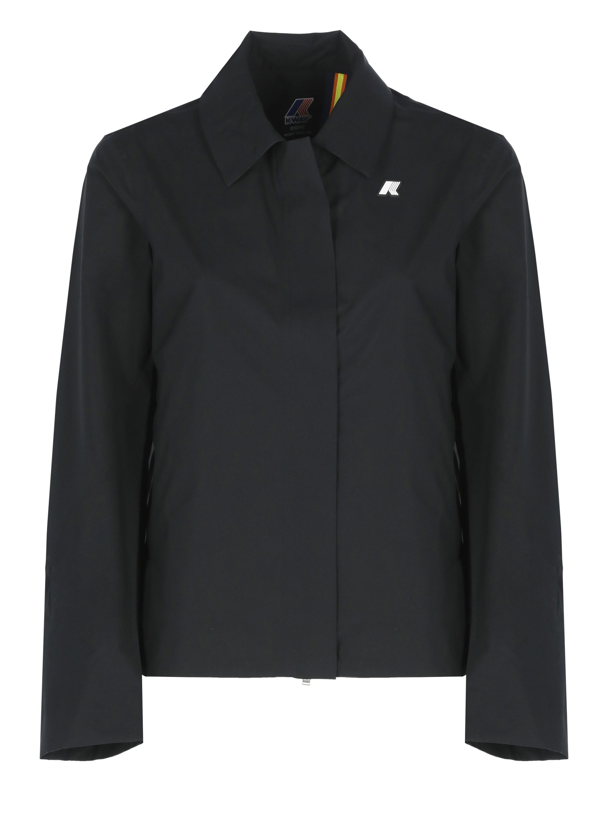 K-Way Coats Black Polyester Polyurethane